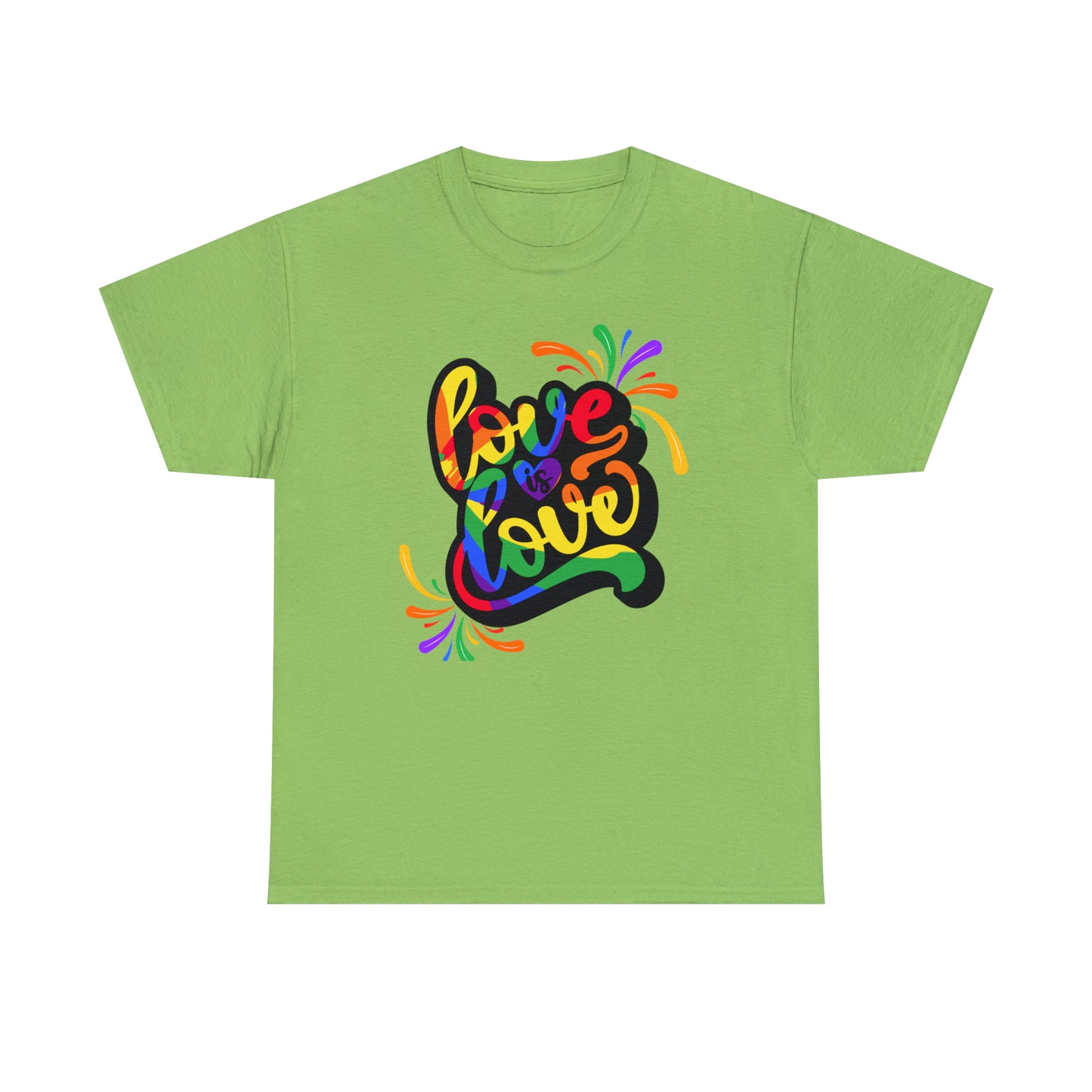 Camiseta unisex de algodón pesado - El amor es amor - 01
