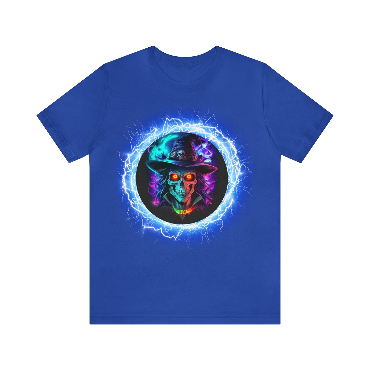 Camiseta de manga corta unisex Jersey - Calaveras de brujas de Halloween - 06
