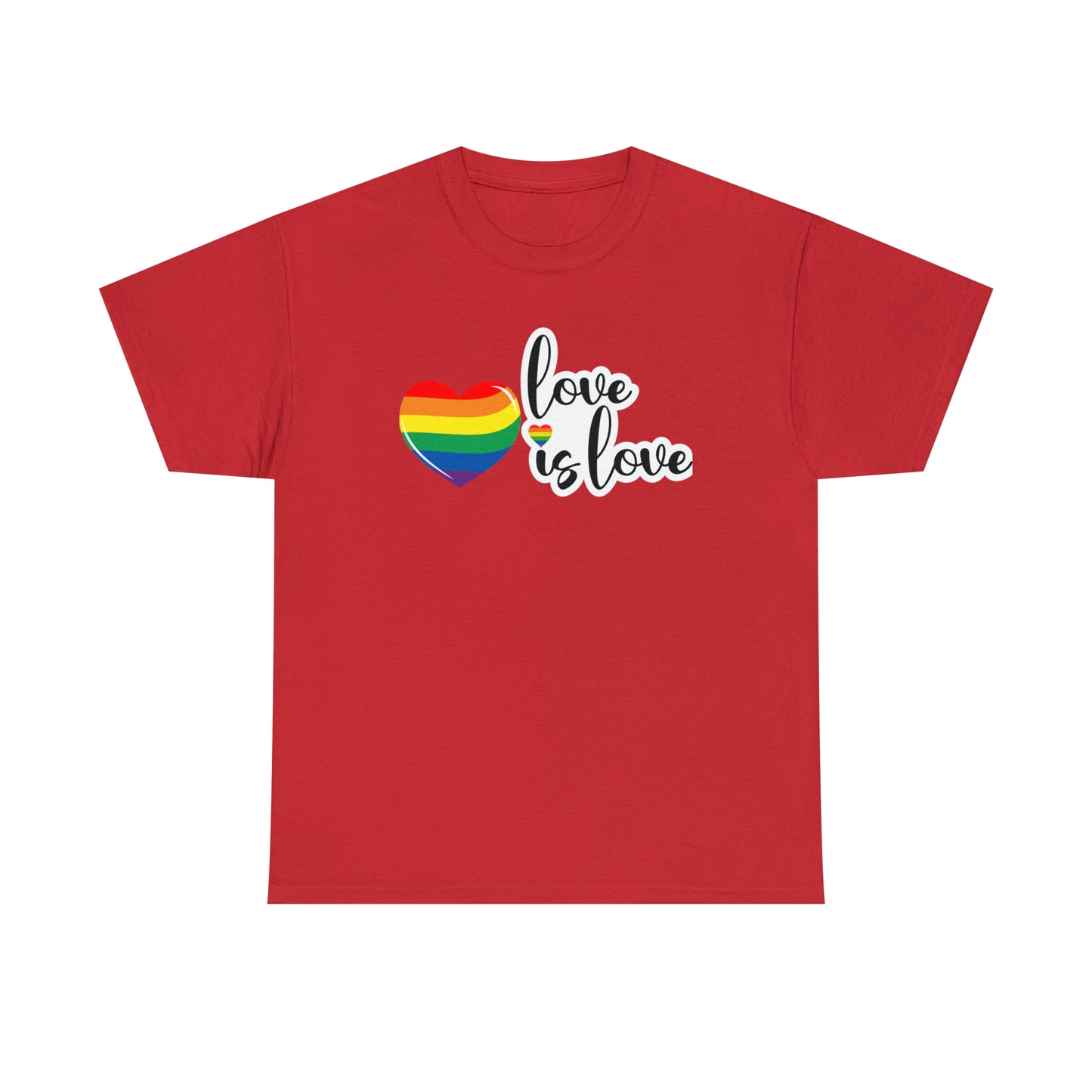 Camiseta unisex de algodón pesado - Love is Love - 02