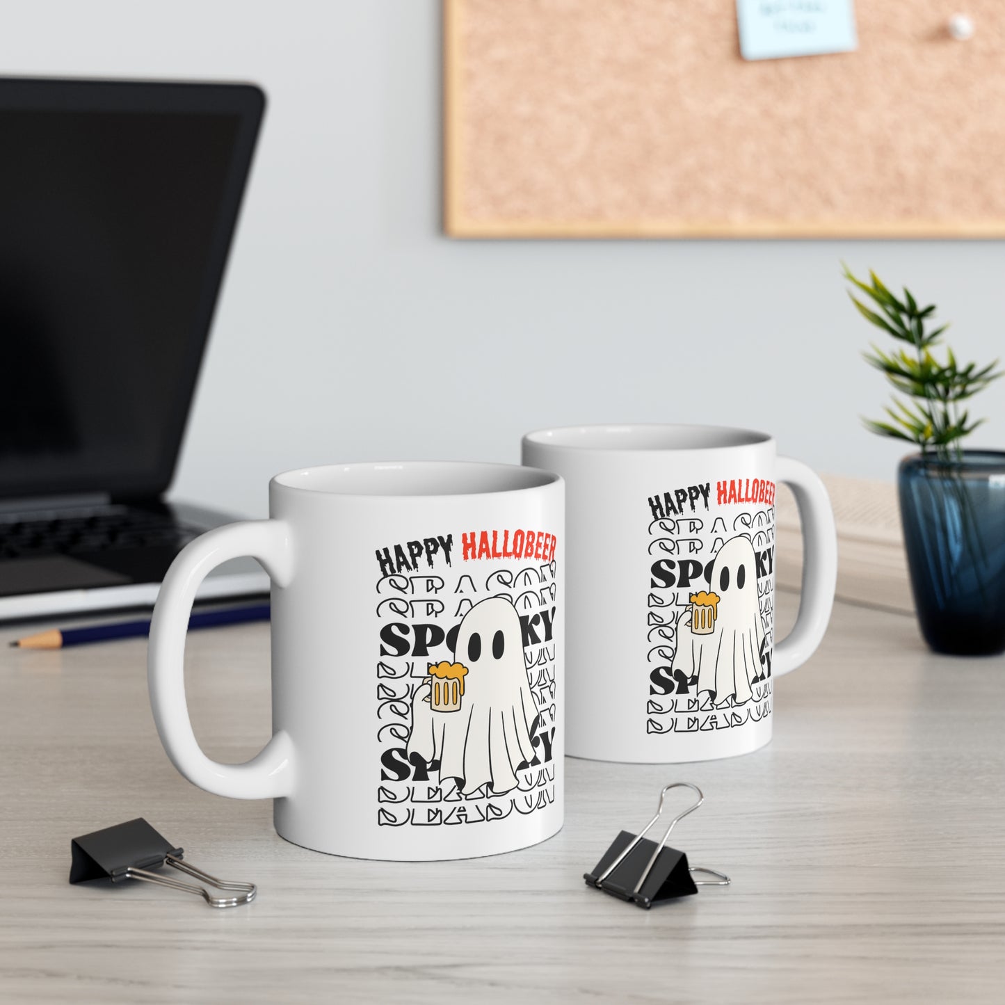 Taza de Cerámica 11oz - Halloween - Pequeño Fantasma - 01