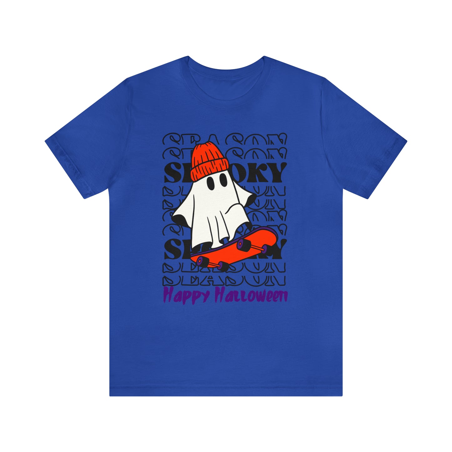 Camiseta de manga corta de jersey unisex - Halloween - Pequeño fantasma - 02