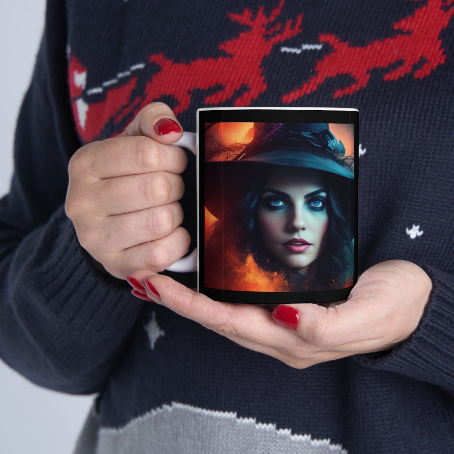 Taza de Cerámica 11oz - Bruja de Halloween AI - 07