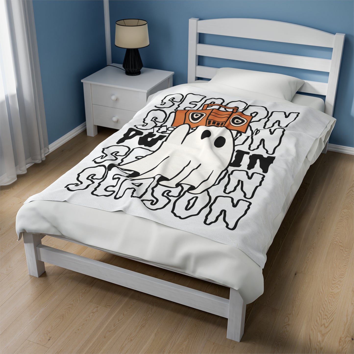 Couverture Peluche Velours - Halloween - Petit Fantôme - 15