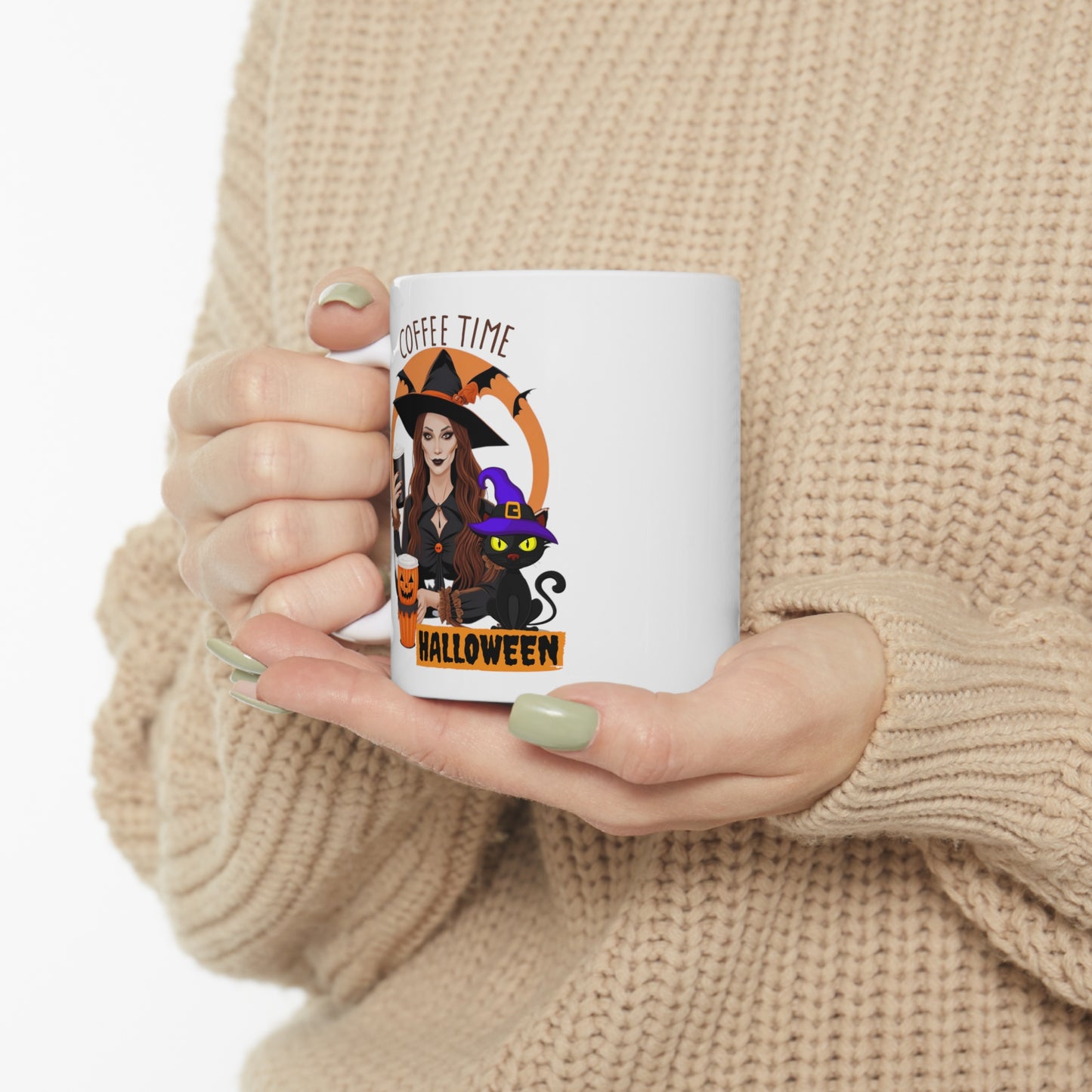 Mug en céramique 11oz - Sorcière d'Halloween - 02