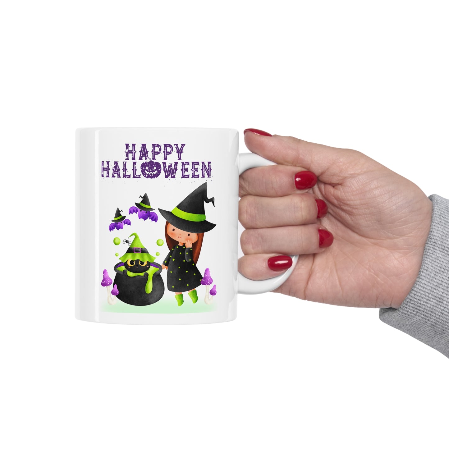 Mug en céramique 11oz - Halloween - Jeune sorcière - 01
