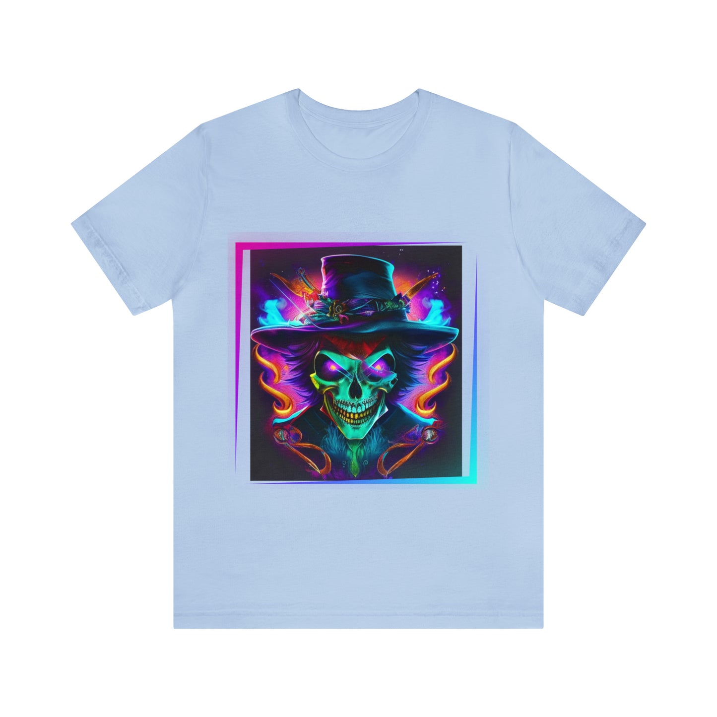 Camiseta de manga corta unisex Jersey - Calaveras de brujas de Halloween - 01