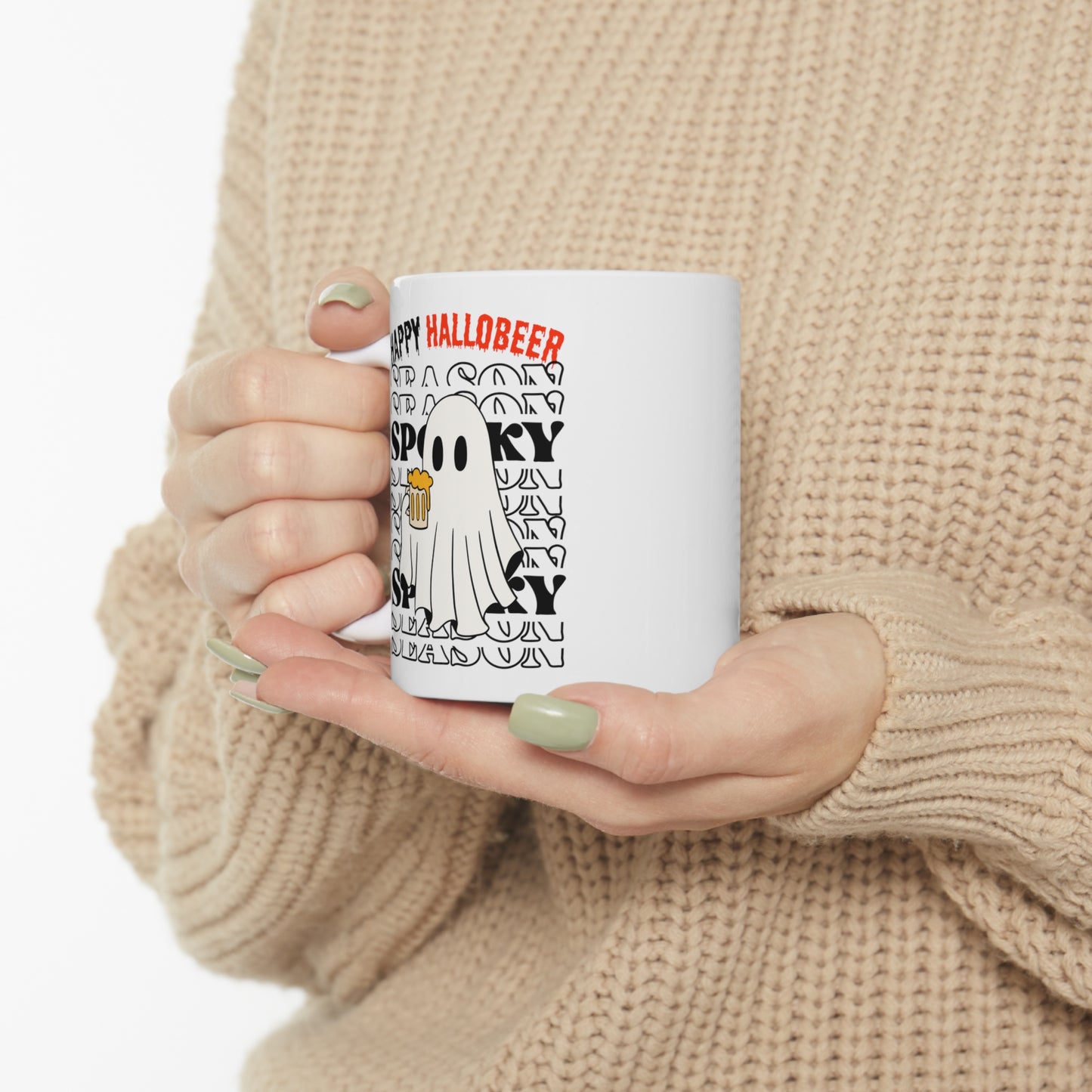 Taza de Cerámica 11oz - Halloween - Pequeño Fantasma - 01