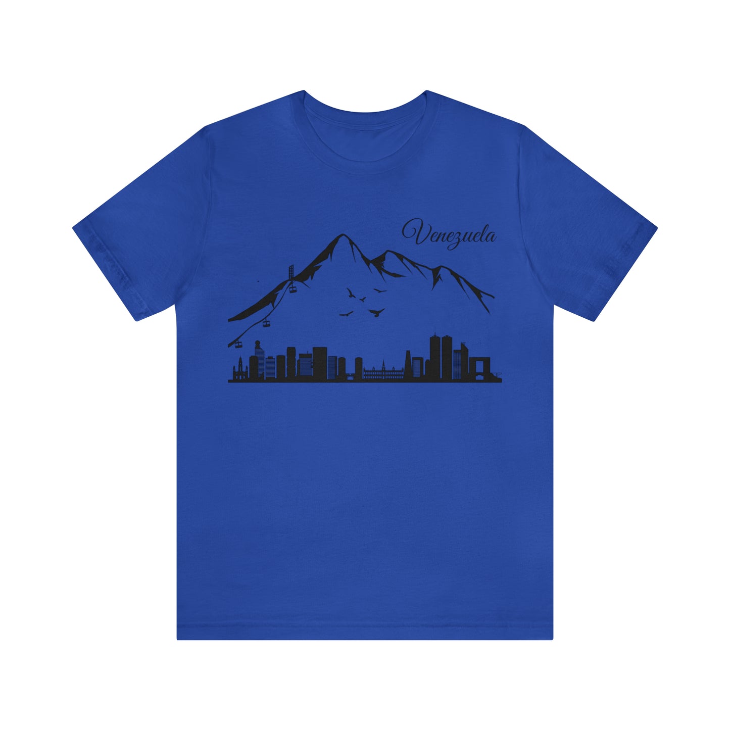 Camiseta de Manga Corta Jersey Unisex - Silueta de Caracas