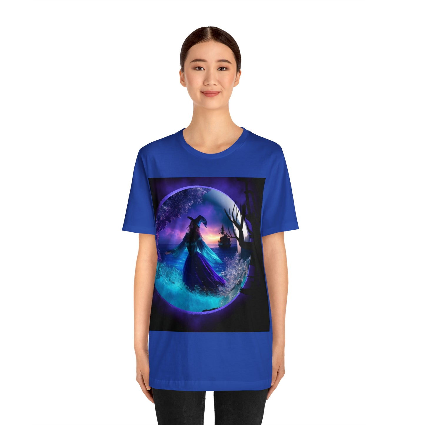 Camiseta de manga corta unisex Jersey - Halloween Witch AI - 02