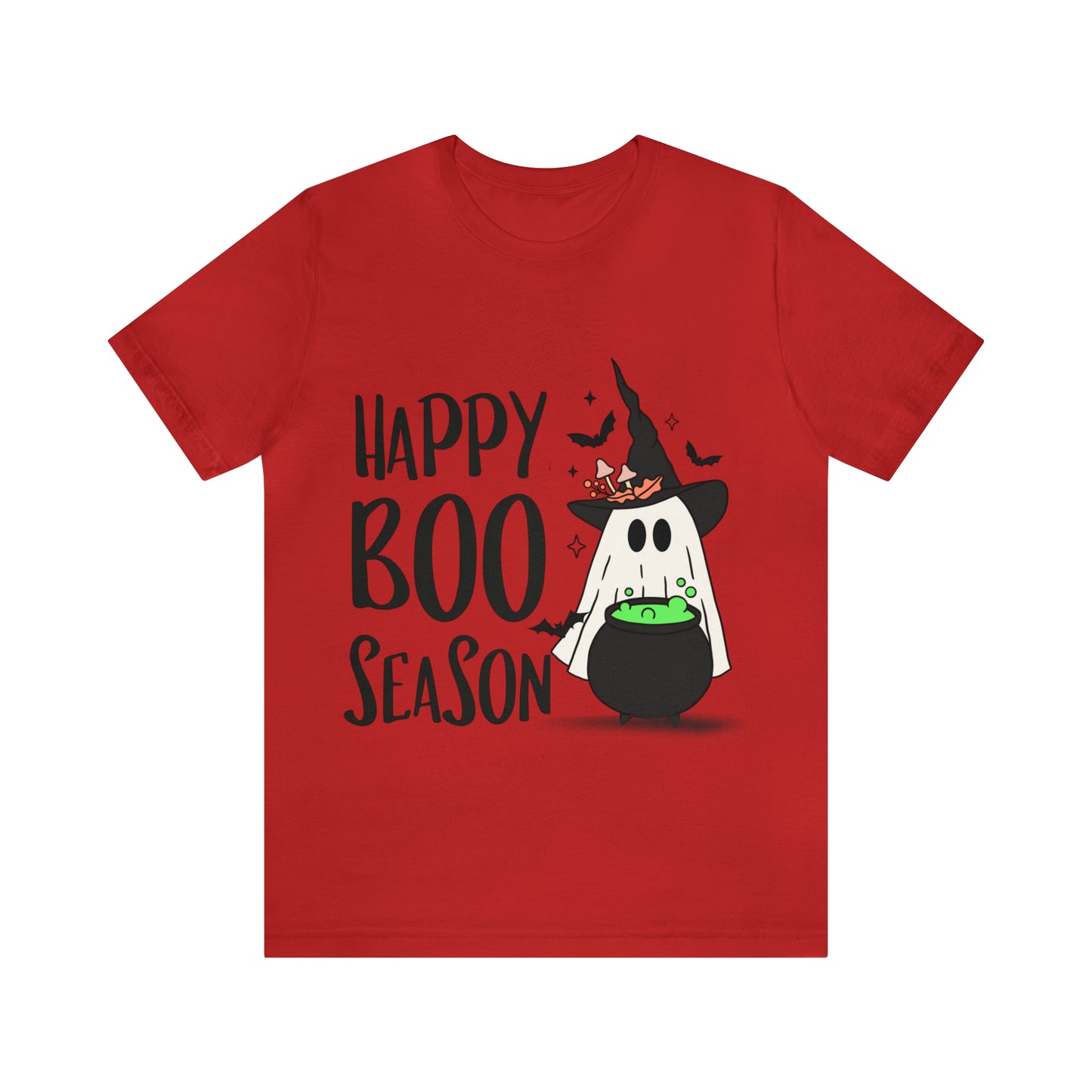 Tee-shirt à manches courtes en jersey unisexe - Halloween - Petit Fantôme - 20