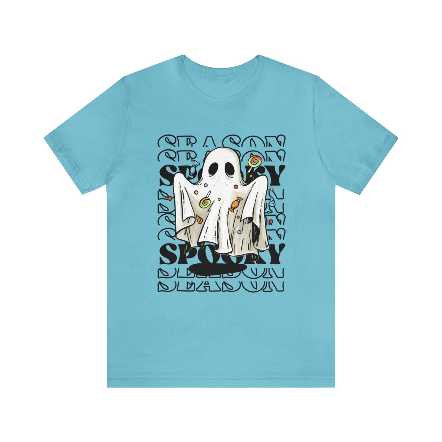Tee-shirt à manches courtes en jersey unisexe - Halloween - Petit Fantôme - 05
