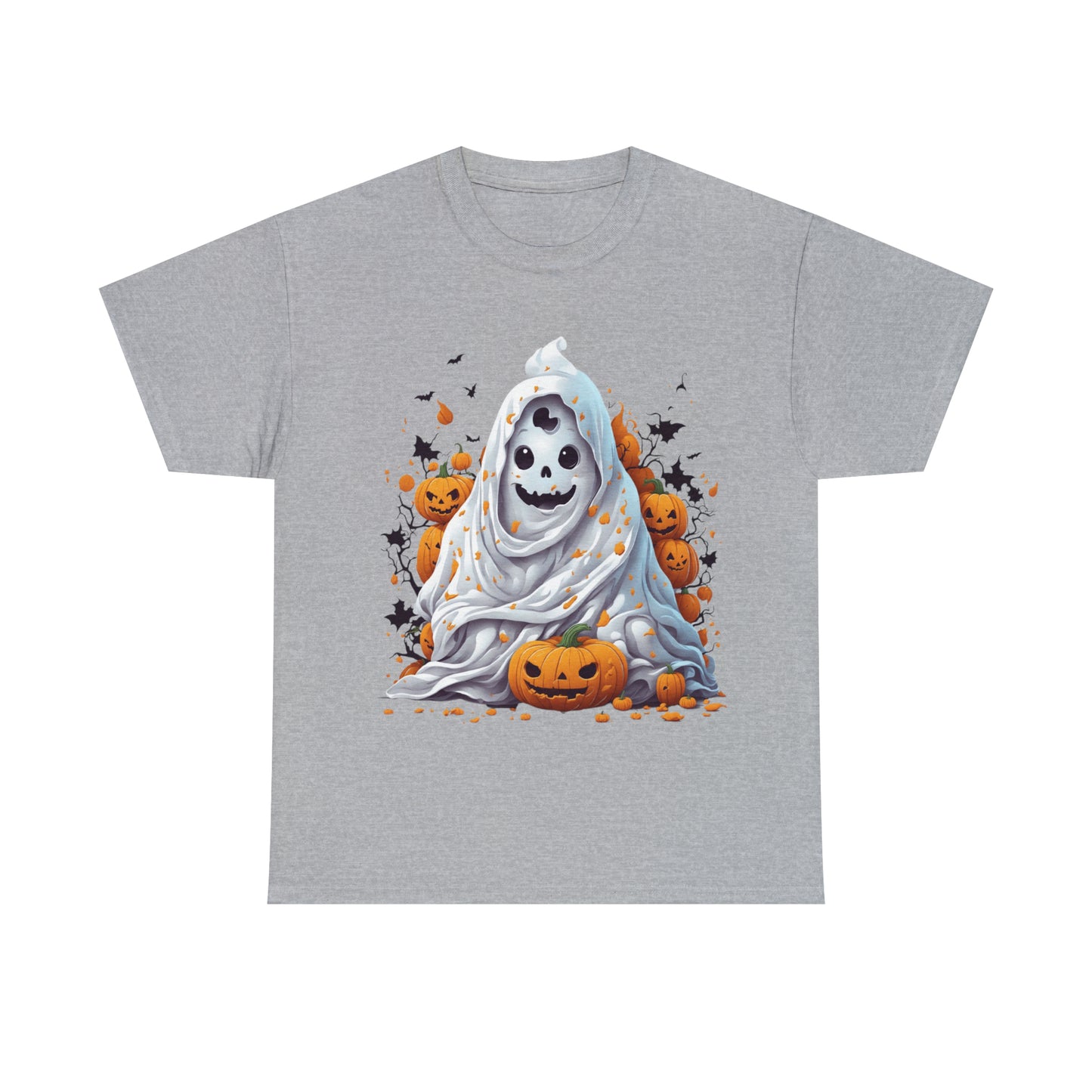 Unisex Heavy Cotton Tee - Halloween Ghost
