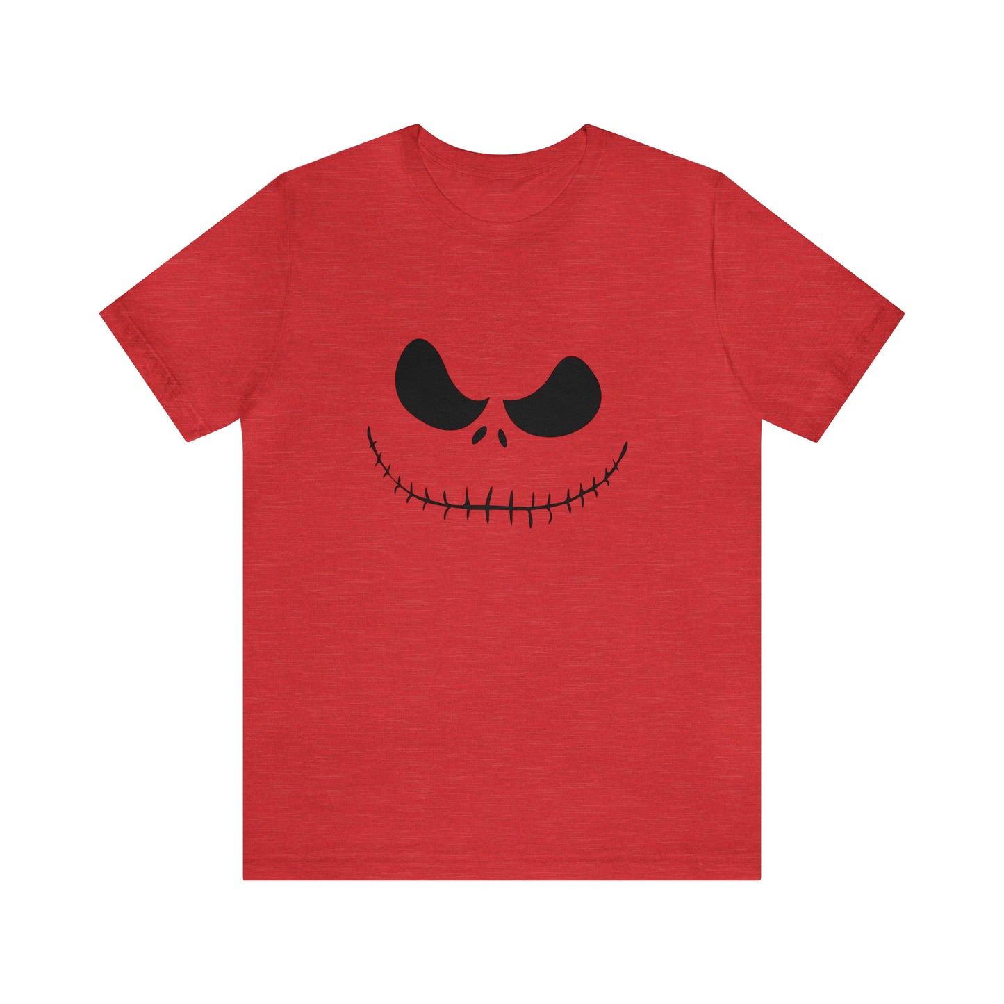 Camiseta de manga corta Unisex Jersey - Cara de terror de Halloween - 02