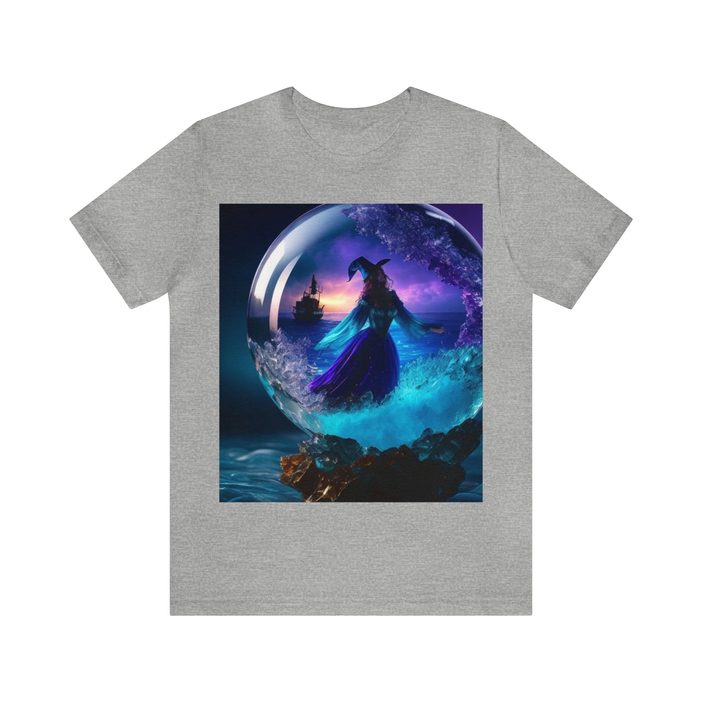Camiseta de manga corta unisex Jersey - Halloween Witch AI - 01