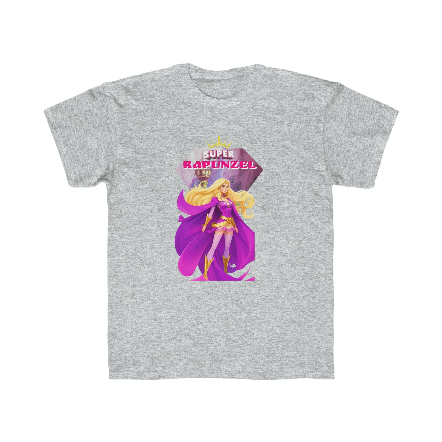 Camiseta de corte regular para niños - Princesas Heroína Rapunzel