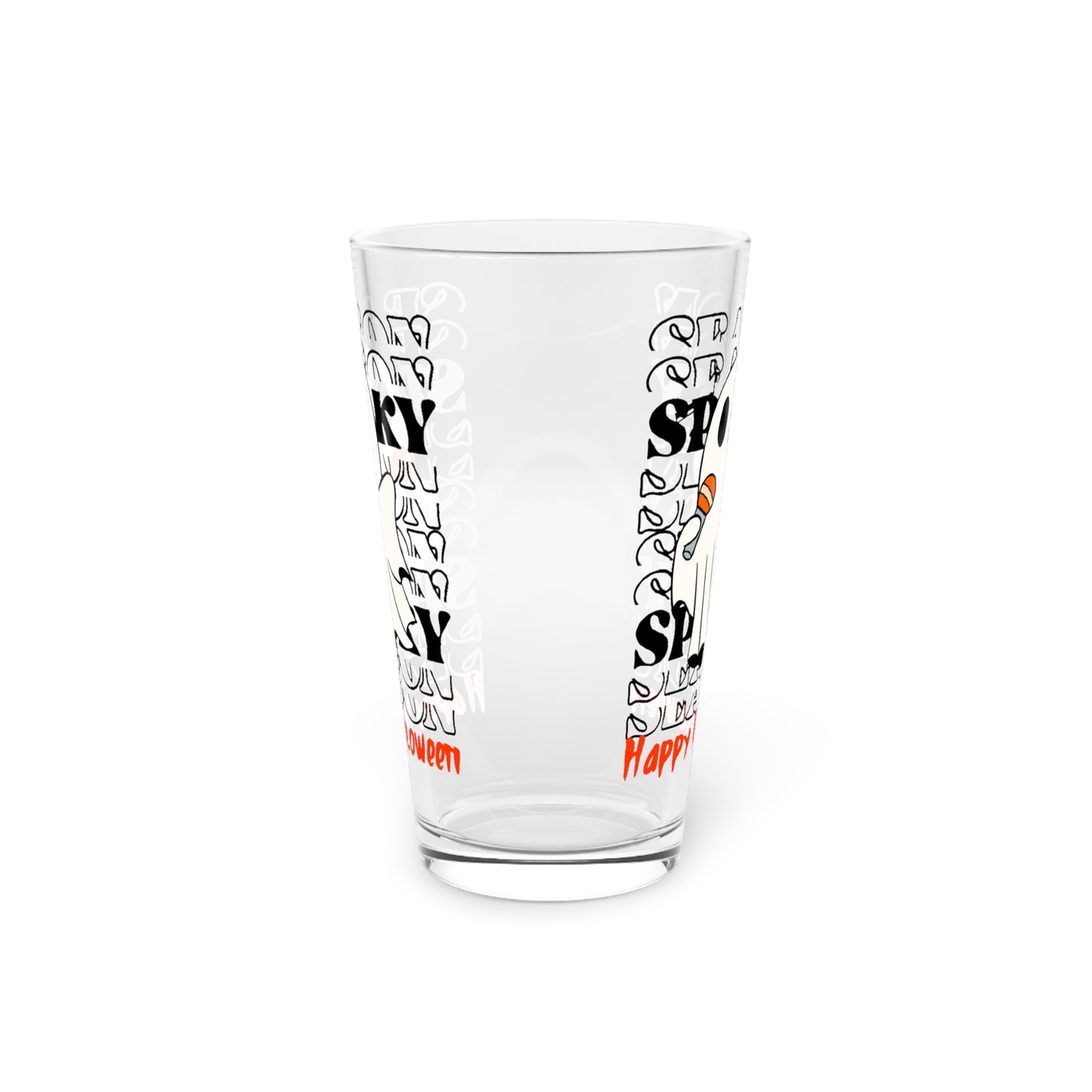 Verre à pinte, 16oz - Halloween - Petit Fantôme - 06