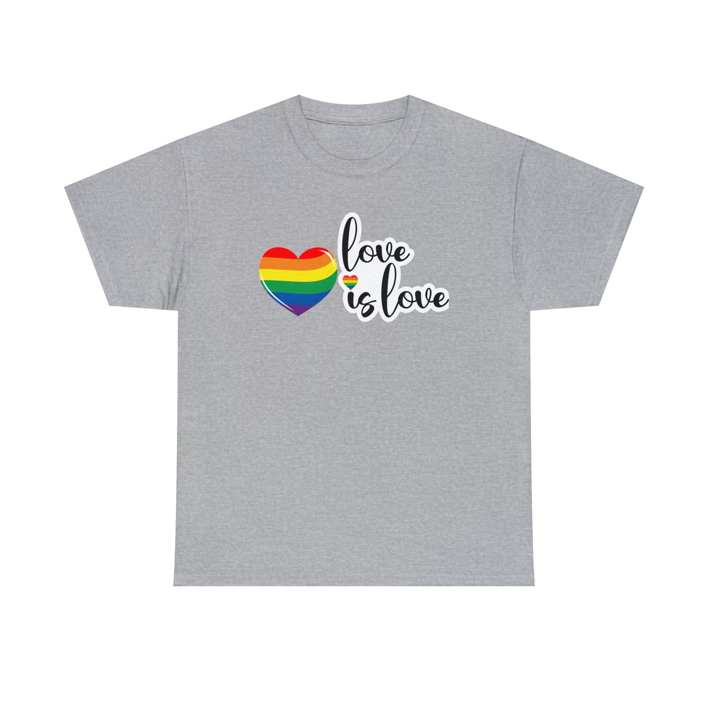 Camiseta unisex de algodón pesado - Love is Love - 02