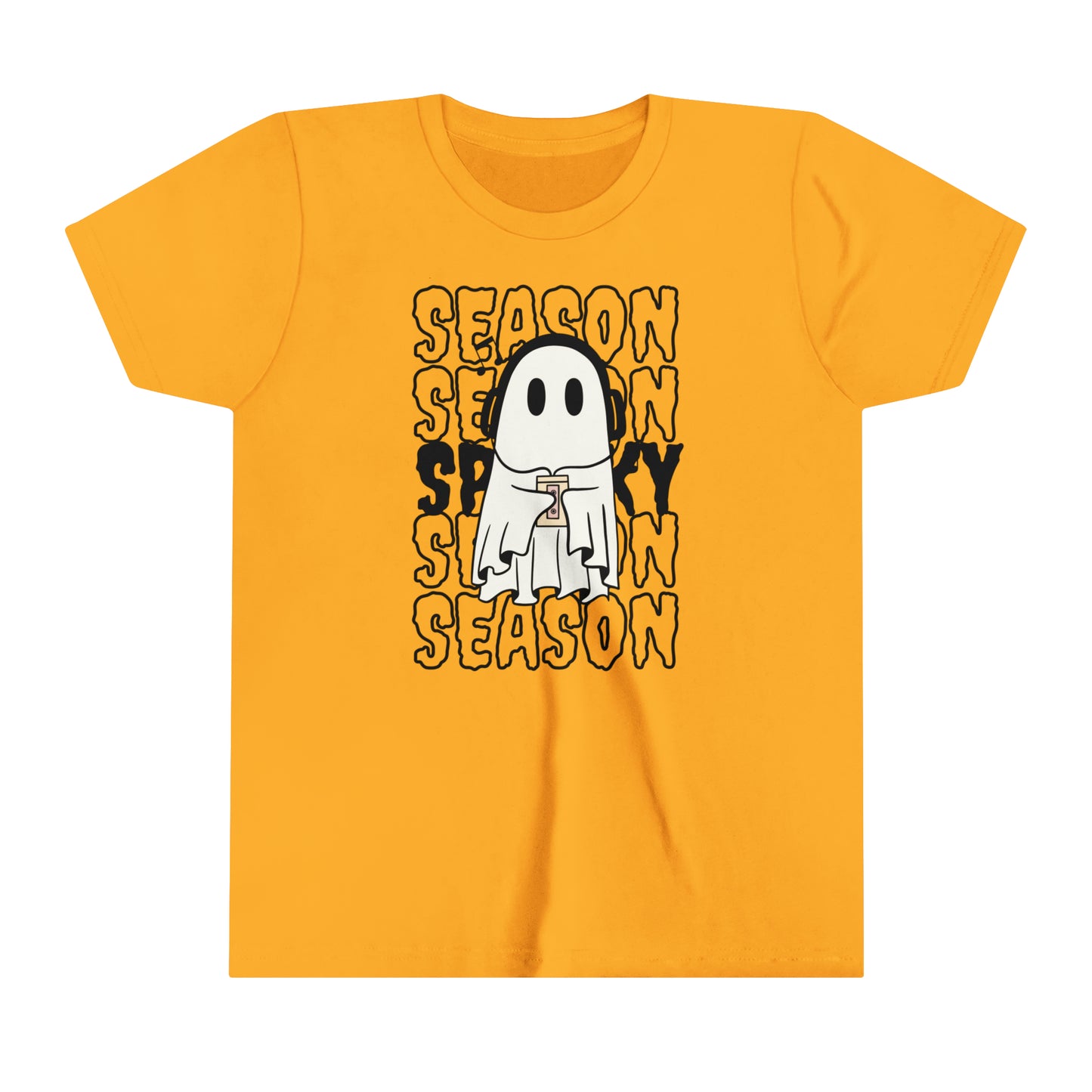 T-shirt à manches courtes pour jeunes - Halloween - Petit Fantôme - 16