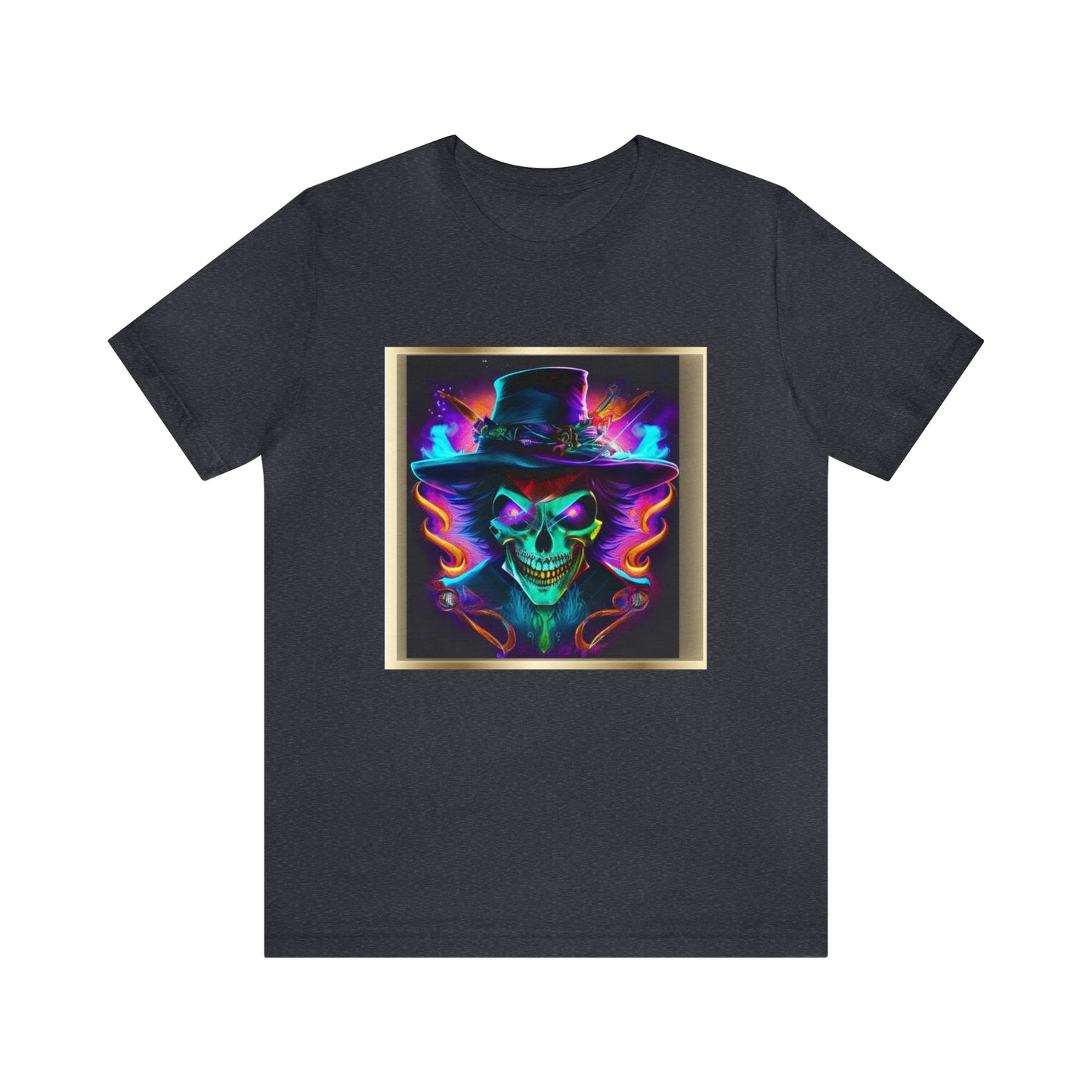 Camiseta de manga corta unisex Jersey - Calaveras de brujas de Halloween - 09