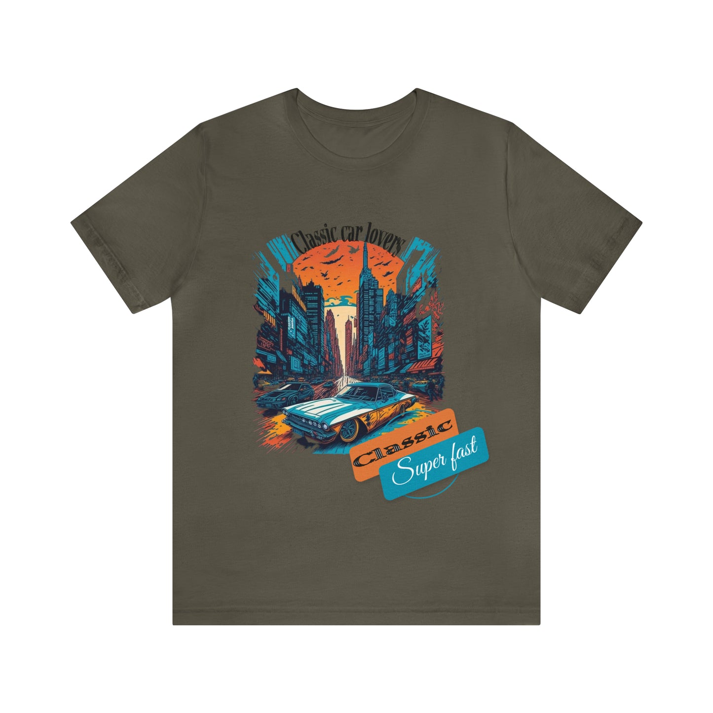 Camiseta Jersey Manga Corta - Coche Clásico - 01