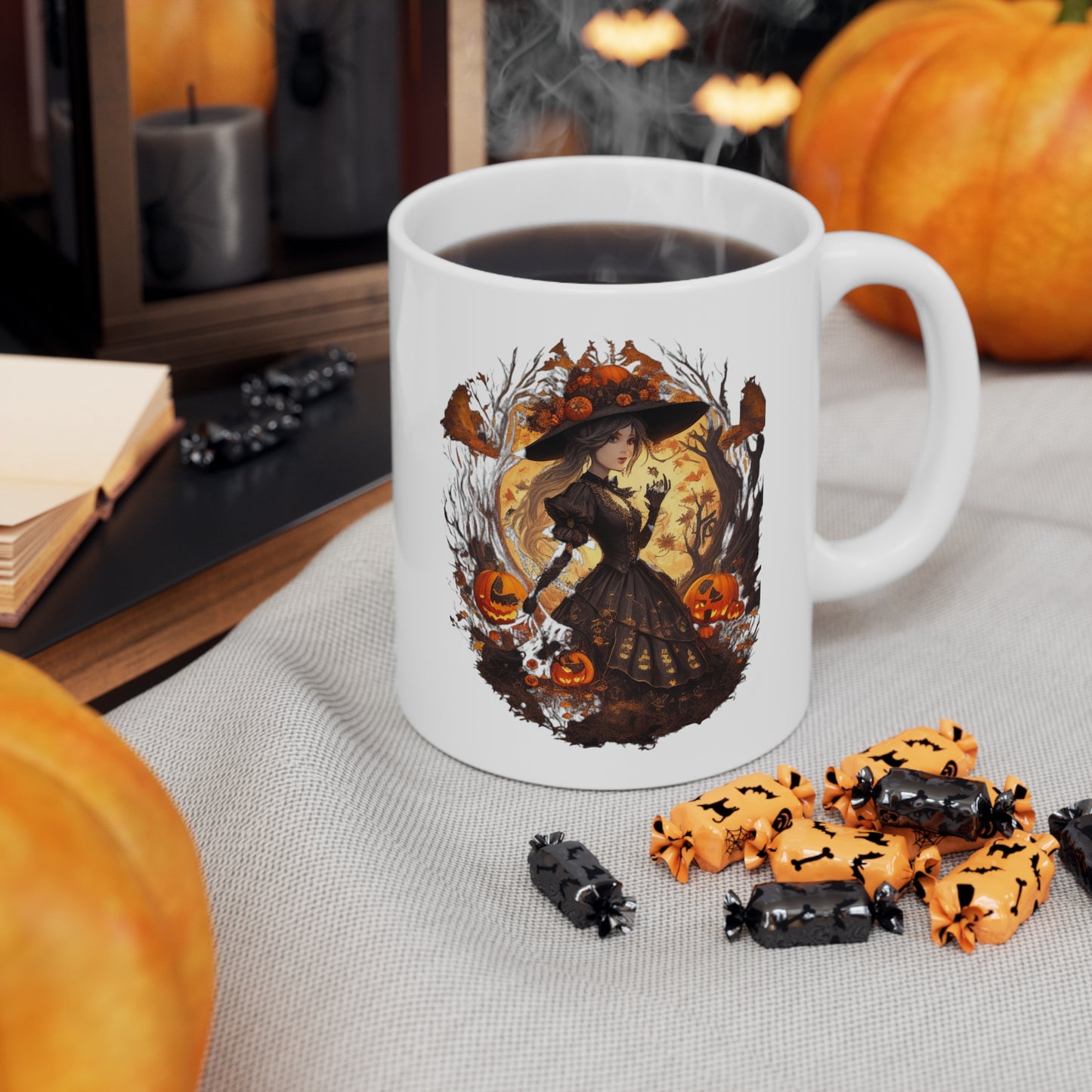 Mug en céramique 11oz - Halloween - Miss sorcière - 02