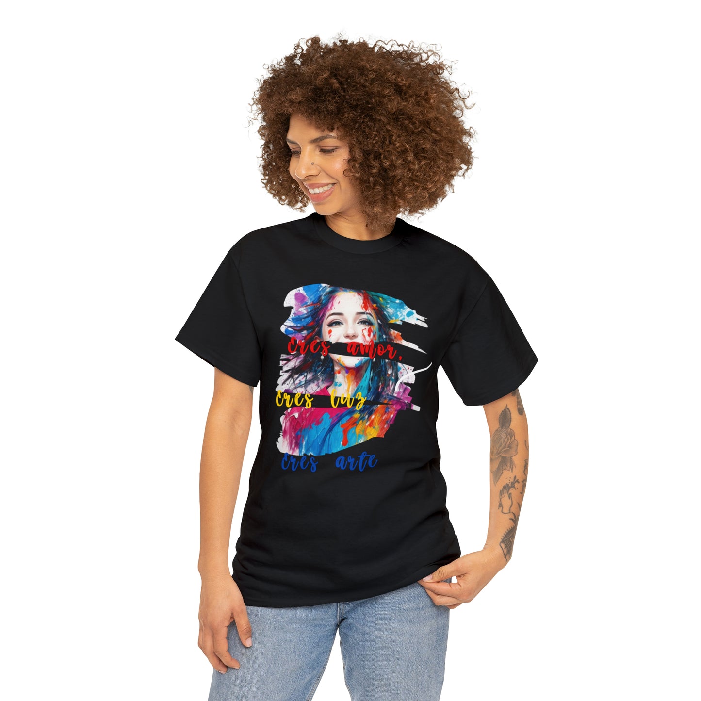 Camiseta unisex de algodón pesado - Amor y libertad - 04