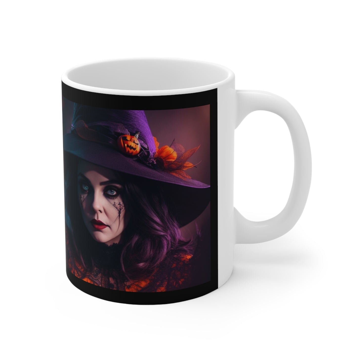 Taza de Cerámica 11oz - Bruja de Halloween AI - 05