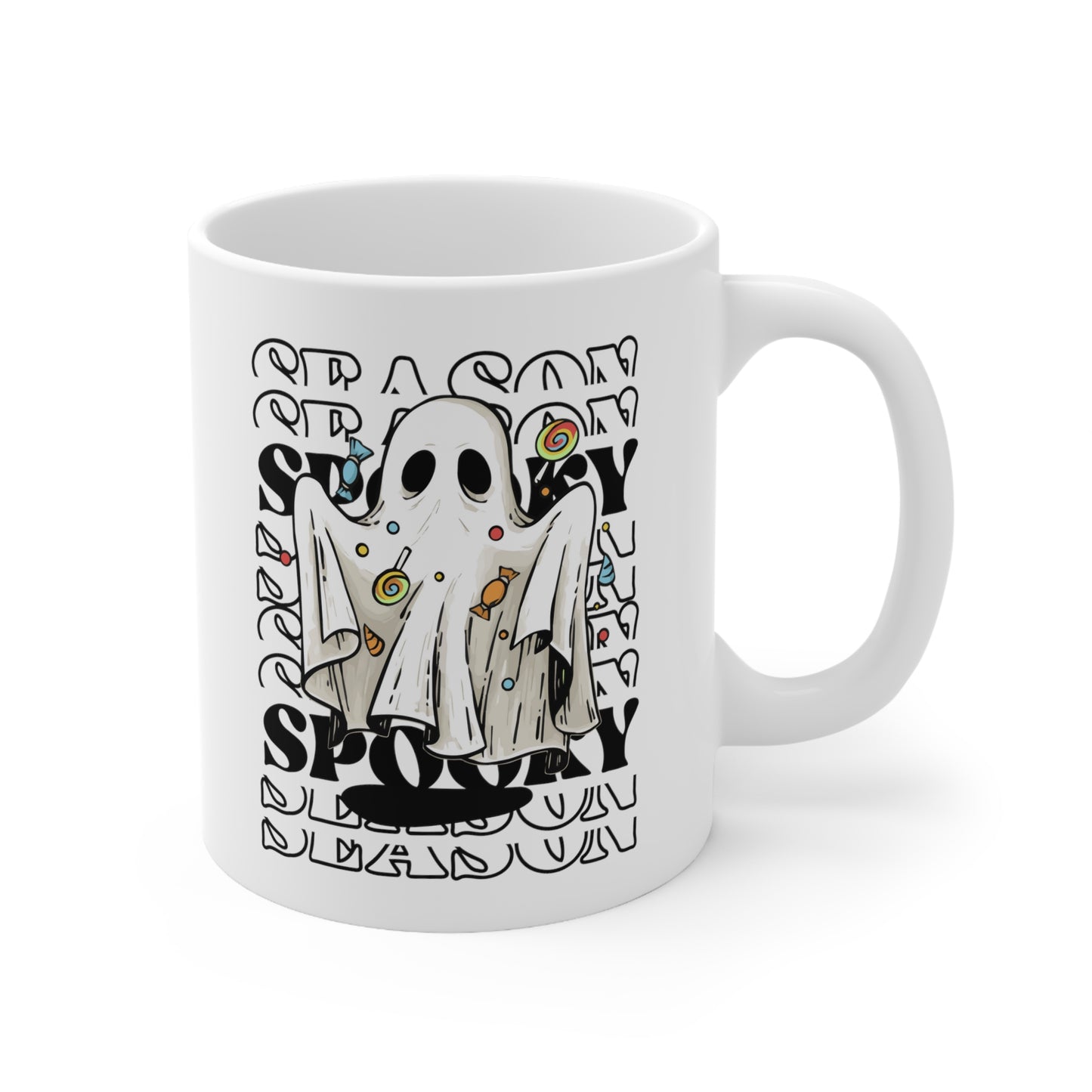 Taza de Cerámica 11oz - Halloween - Pequeño Fantasma - 05