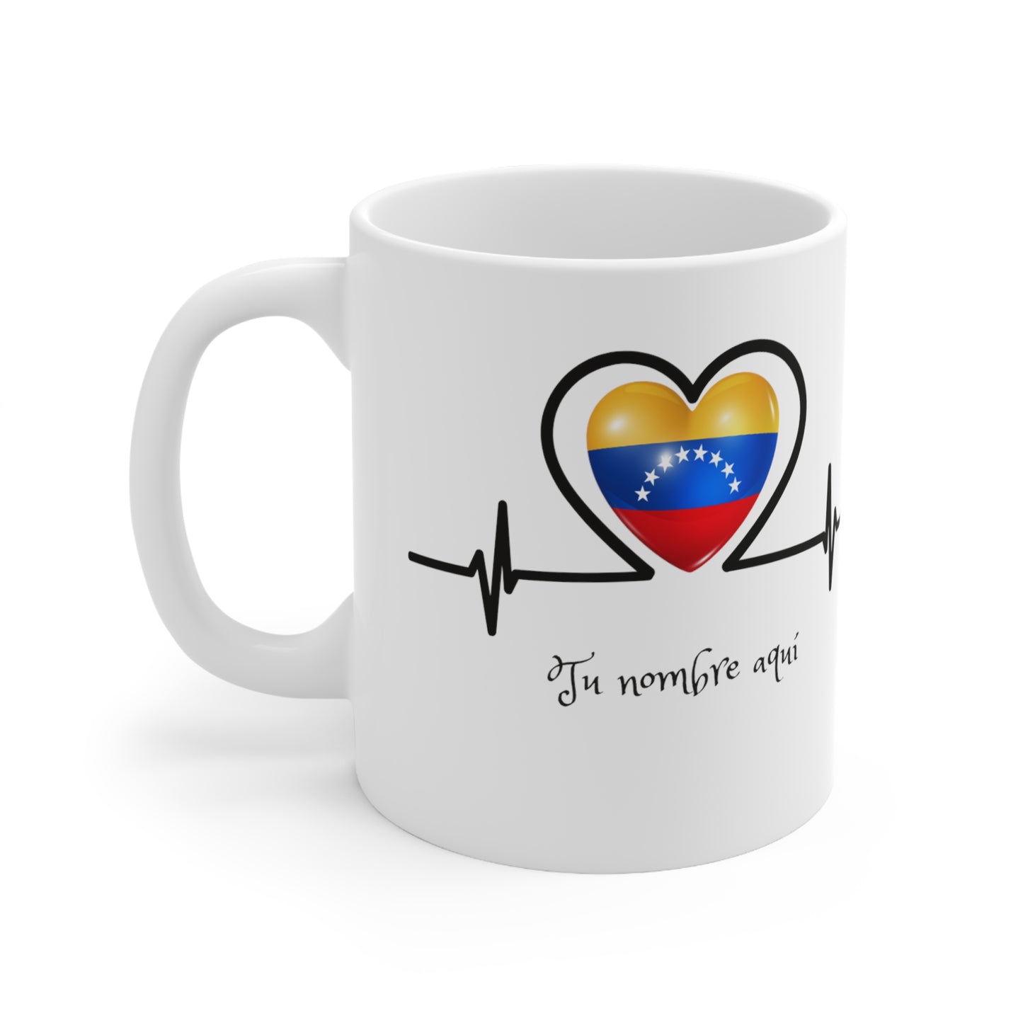 Taza de Cerámica 11 oz - Personalizada - Bandera de Venezuela