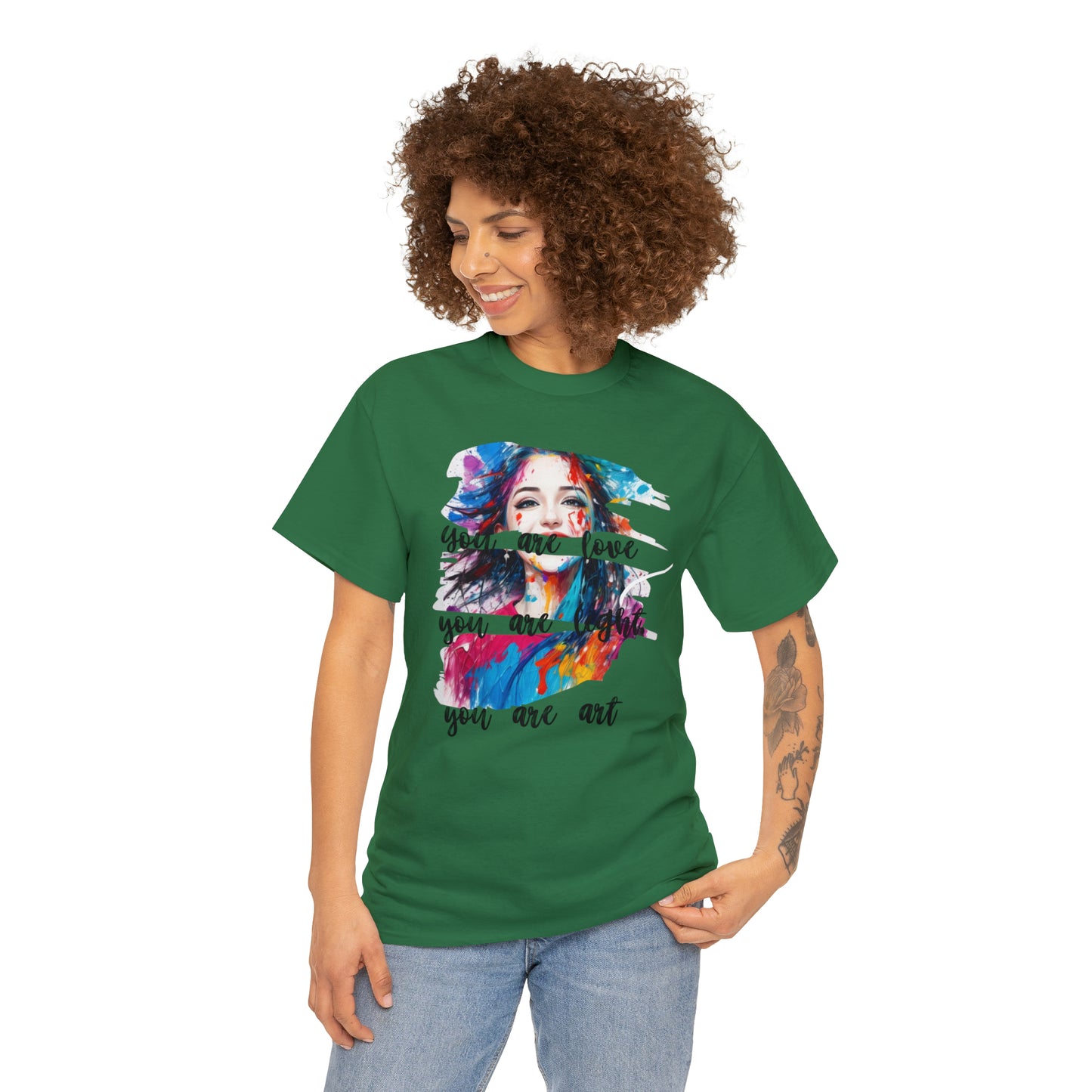 Camiseta unisex de algodón pesado - Amor y libertad - 03