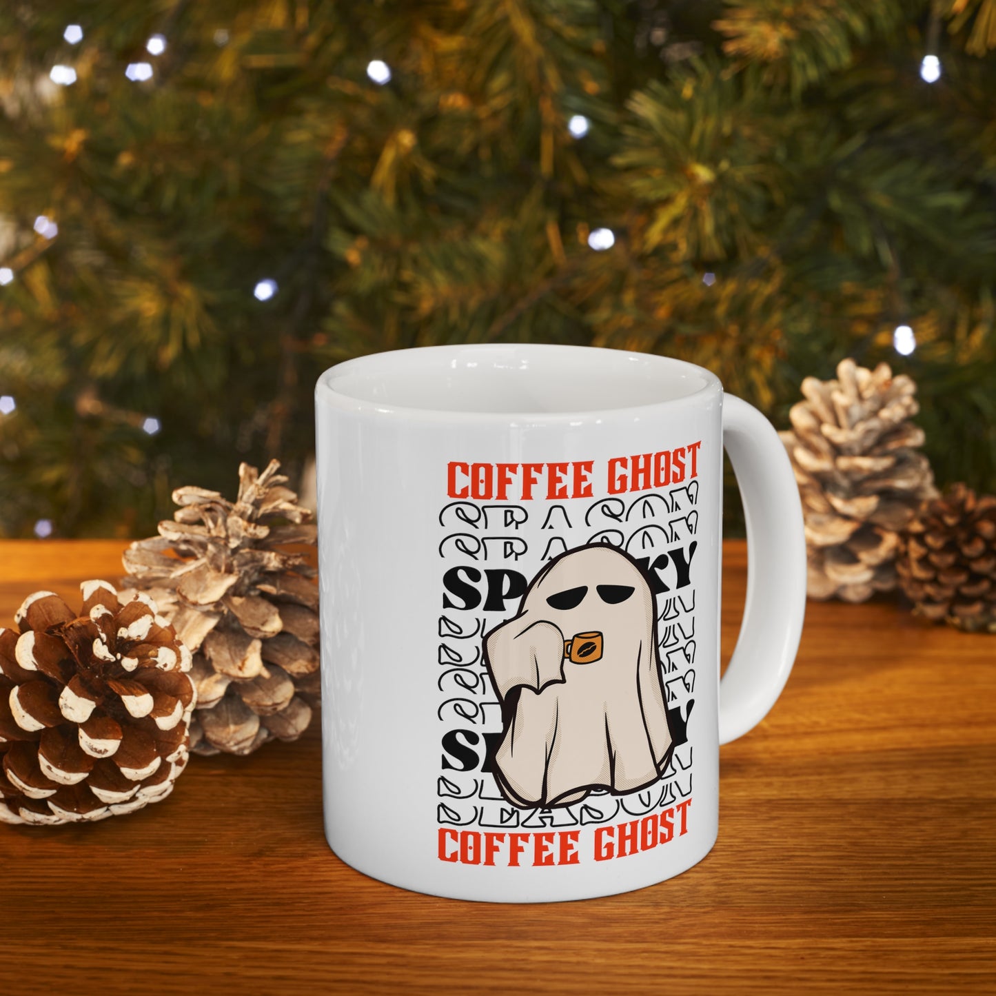 Mug en céramique 11oz - Halloween - Petit Fantôme - 12