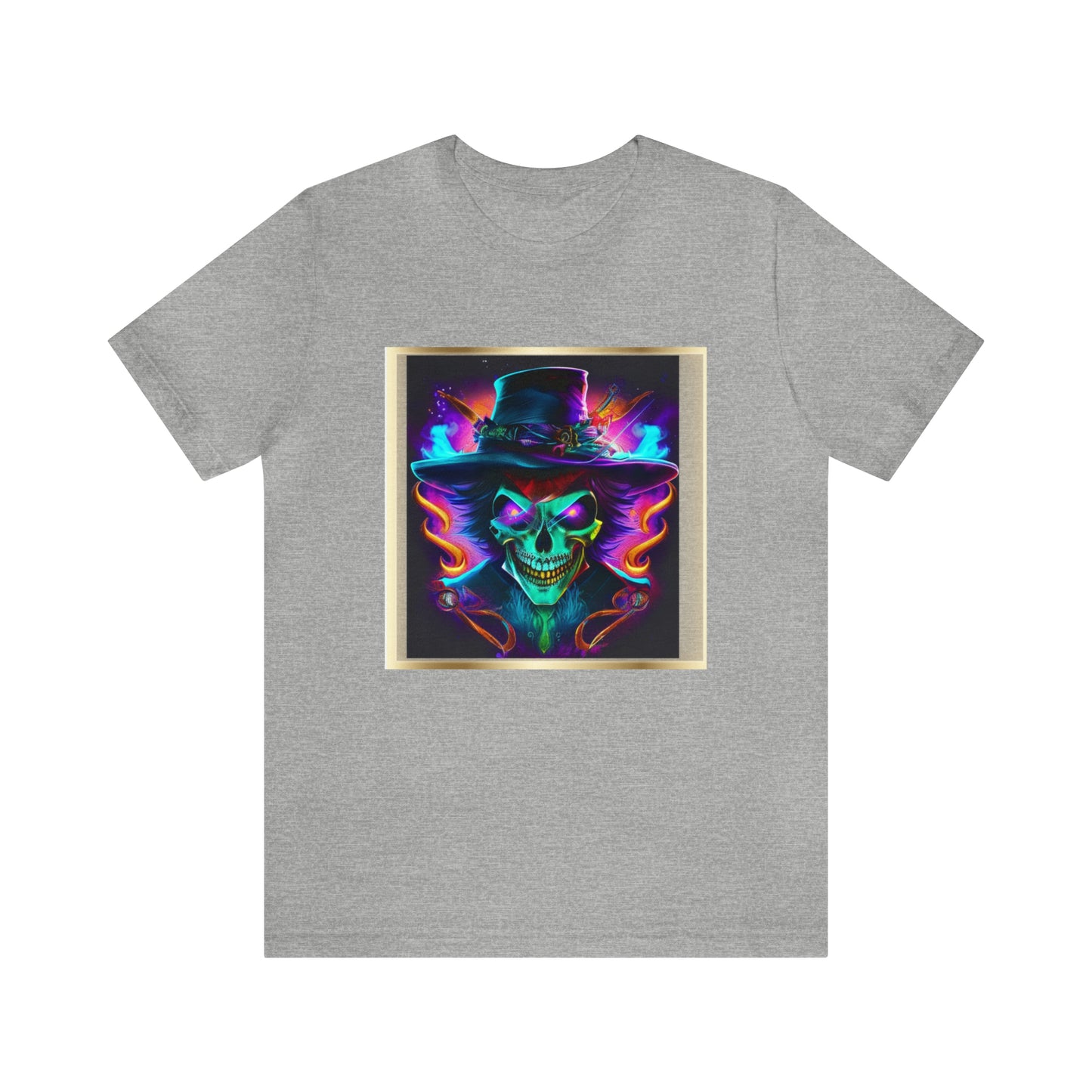 Camiseta de manga corta unisex Jersey - Calaveras de brujas de Halloween - 09