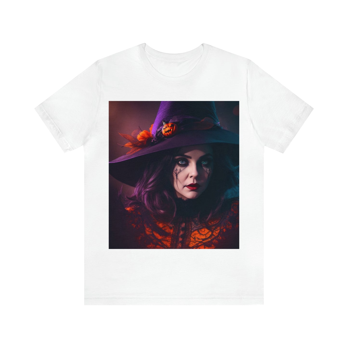 Camiseta de manga corta unisex Jersey - Halloween Witch AI - 05
