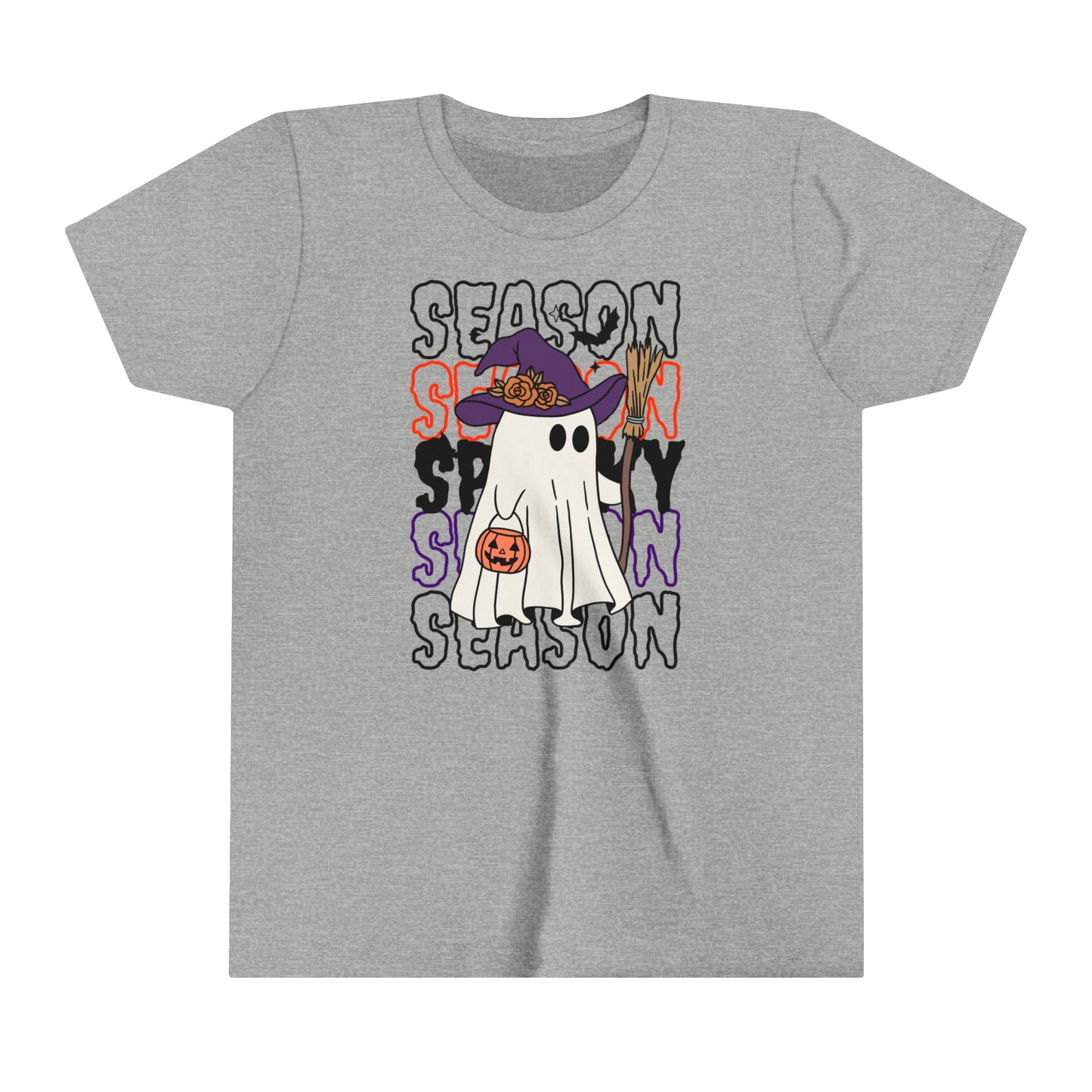 T-shirt à manches courtes pour jeunes - Halloween - Petit Fantôme - 13