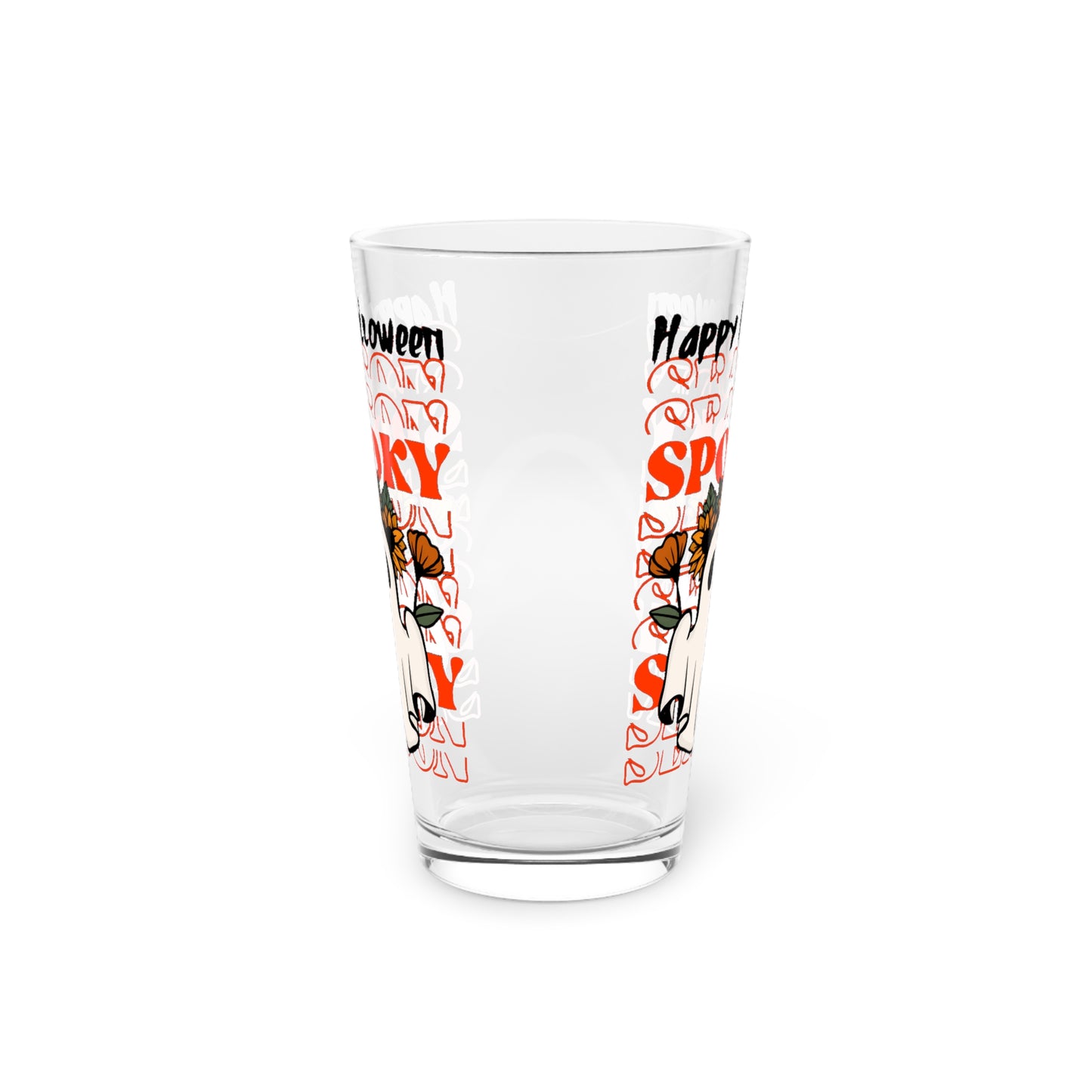 Vaso de pinta, 16 oz - Halloween - Pequeño fantasma - 11