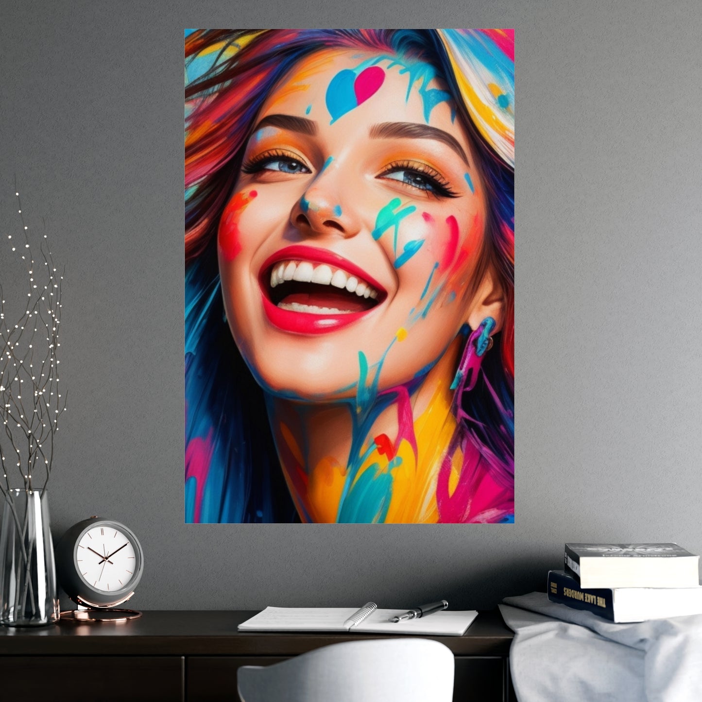 Posters - Colorful and happy face - Vertical Matte Posters - 01