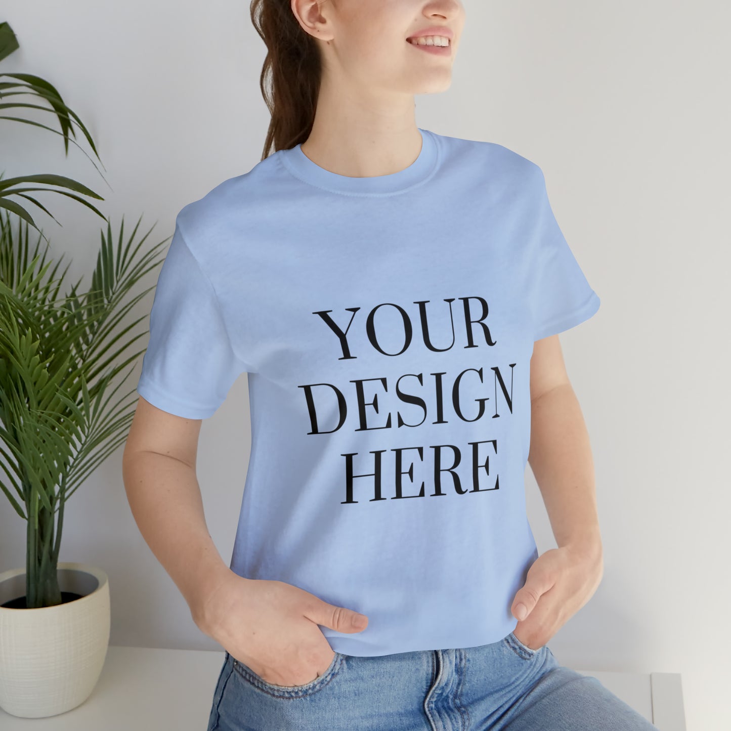 Camiseta de manga corta unisex Jersey - Personalizada - Tu diseño aquí - 01