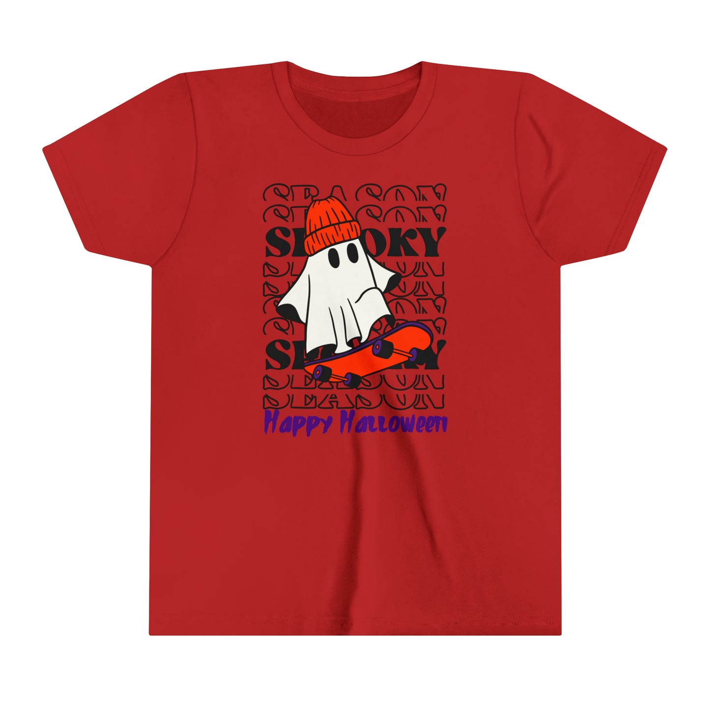 T-shirt à manches courtes pour jeunes - Halloween - Petit Fantôme - 02
