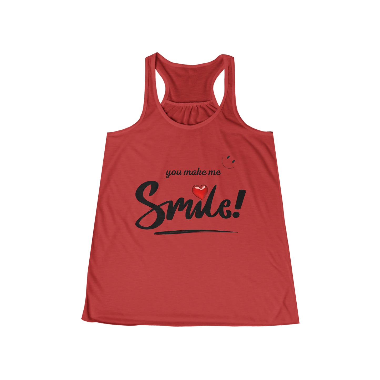 Camiseta sin mangas con espalda cruzada y fluida para mujer - Me haces sonreír - 04