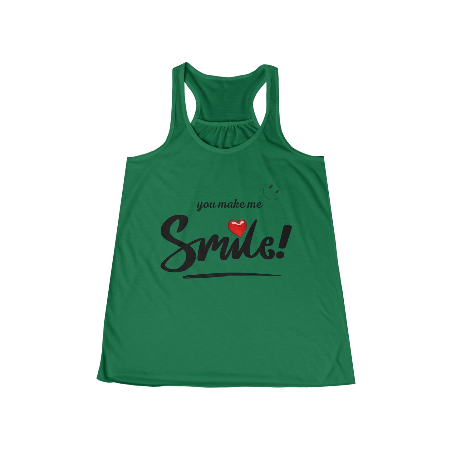 Camiseta sin mangas con espalda cruzada y fluida para mujer - Me haces sonreír - 04