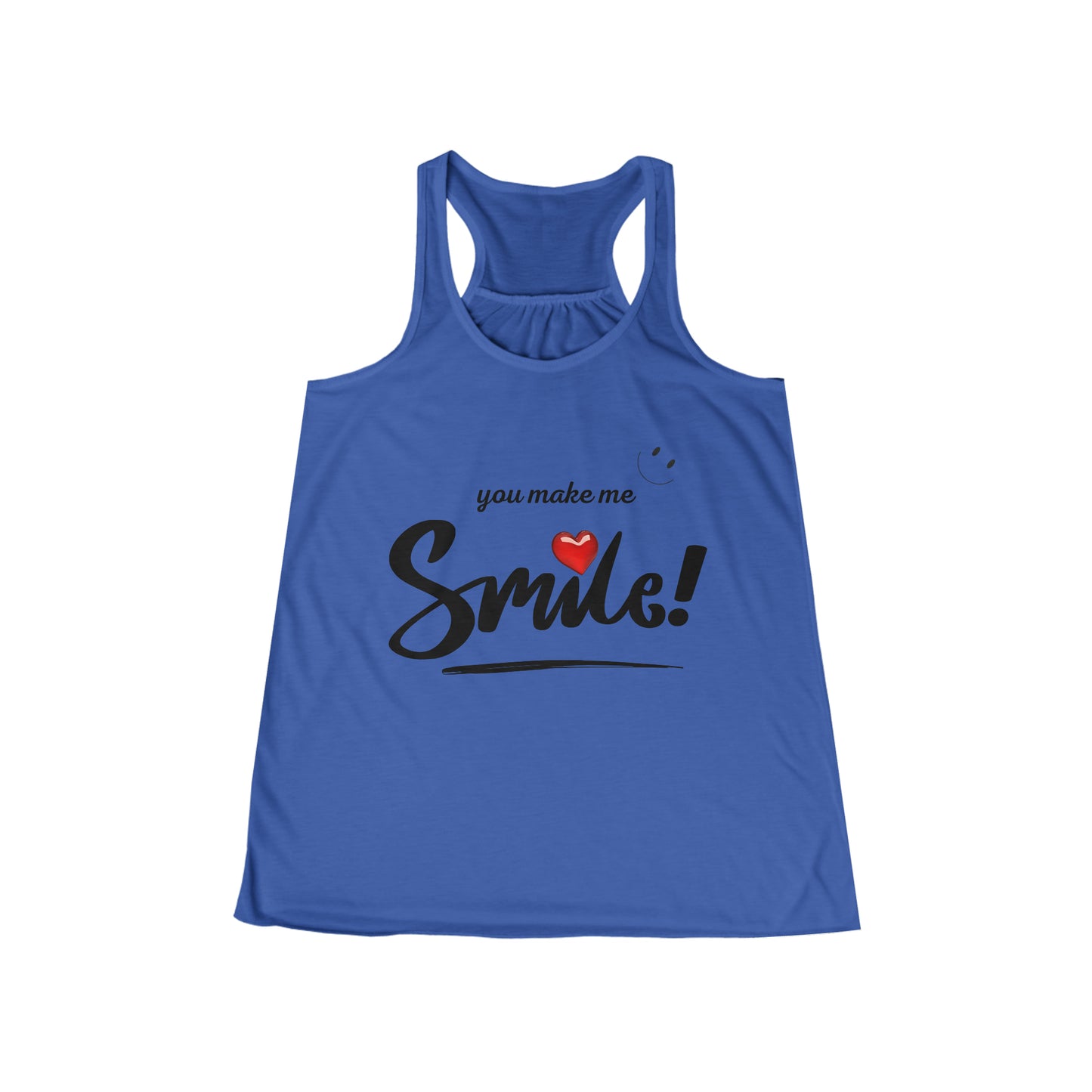 Camiseta sin mangas con espalda cruzada y fluida para mujer - Me haces sonreír - 04
