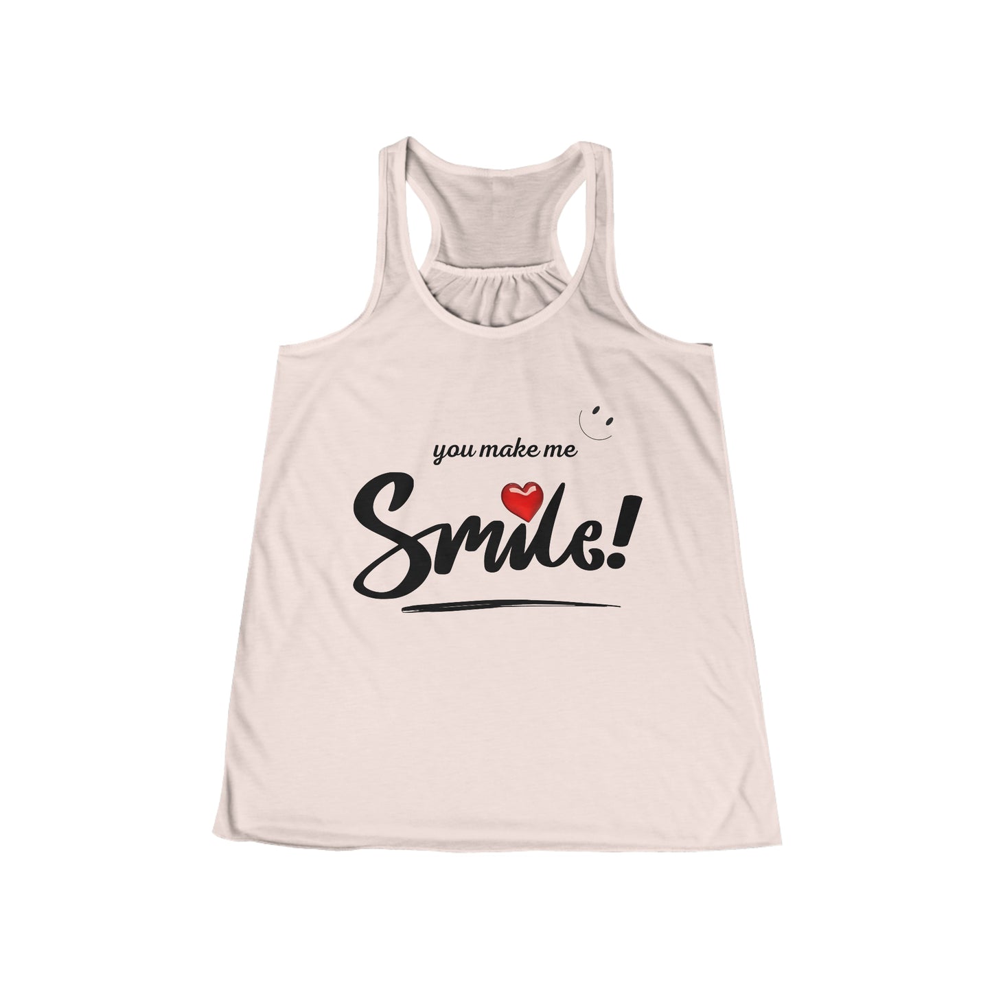 Camiseta sin mangas con espalda cruzada y fluida para mujer - Me haces sonreír - 04