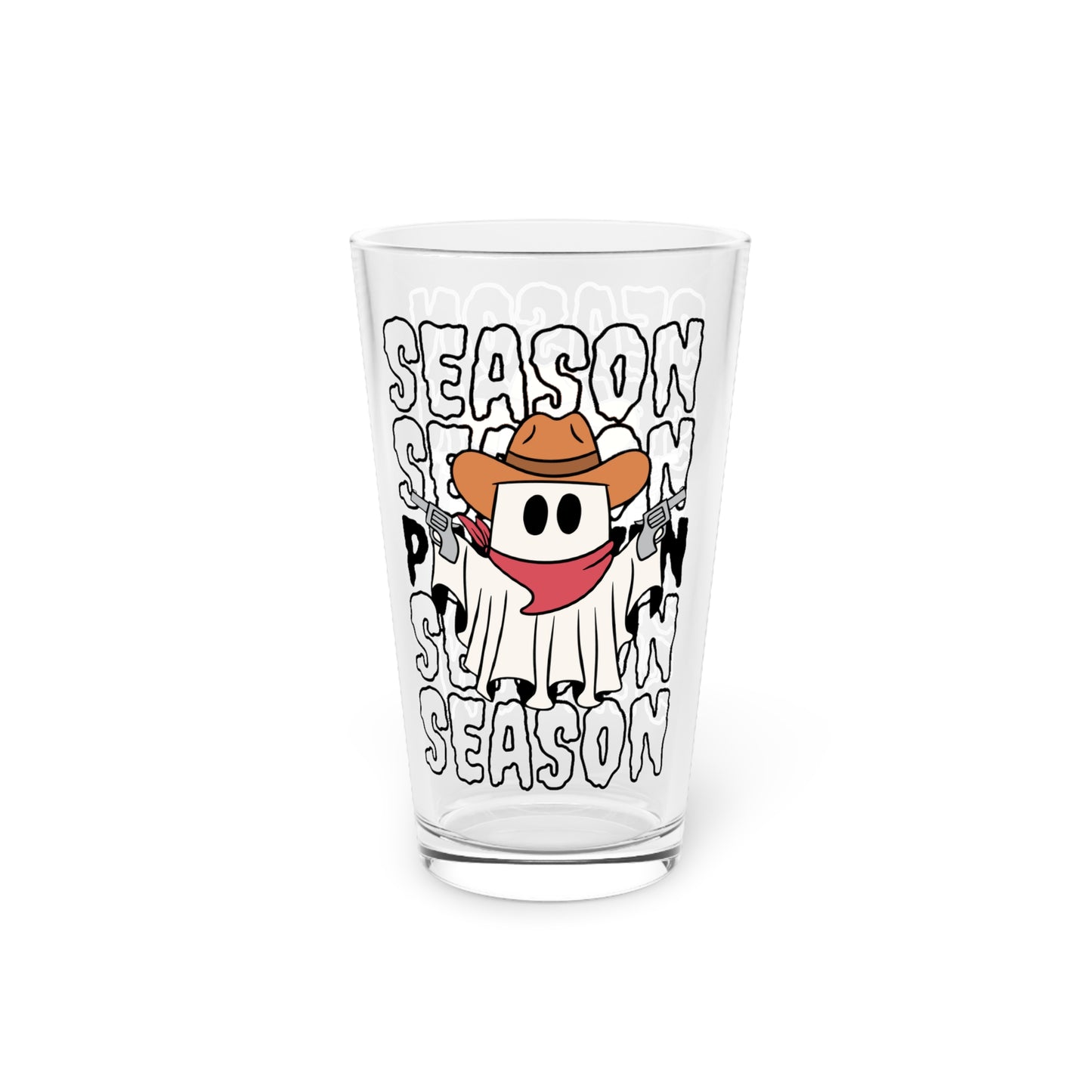 Vaso de pinta, 16 oz - Halloween - Pequeño fantasma - 17