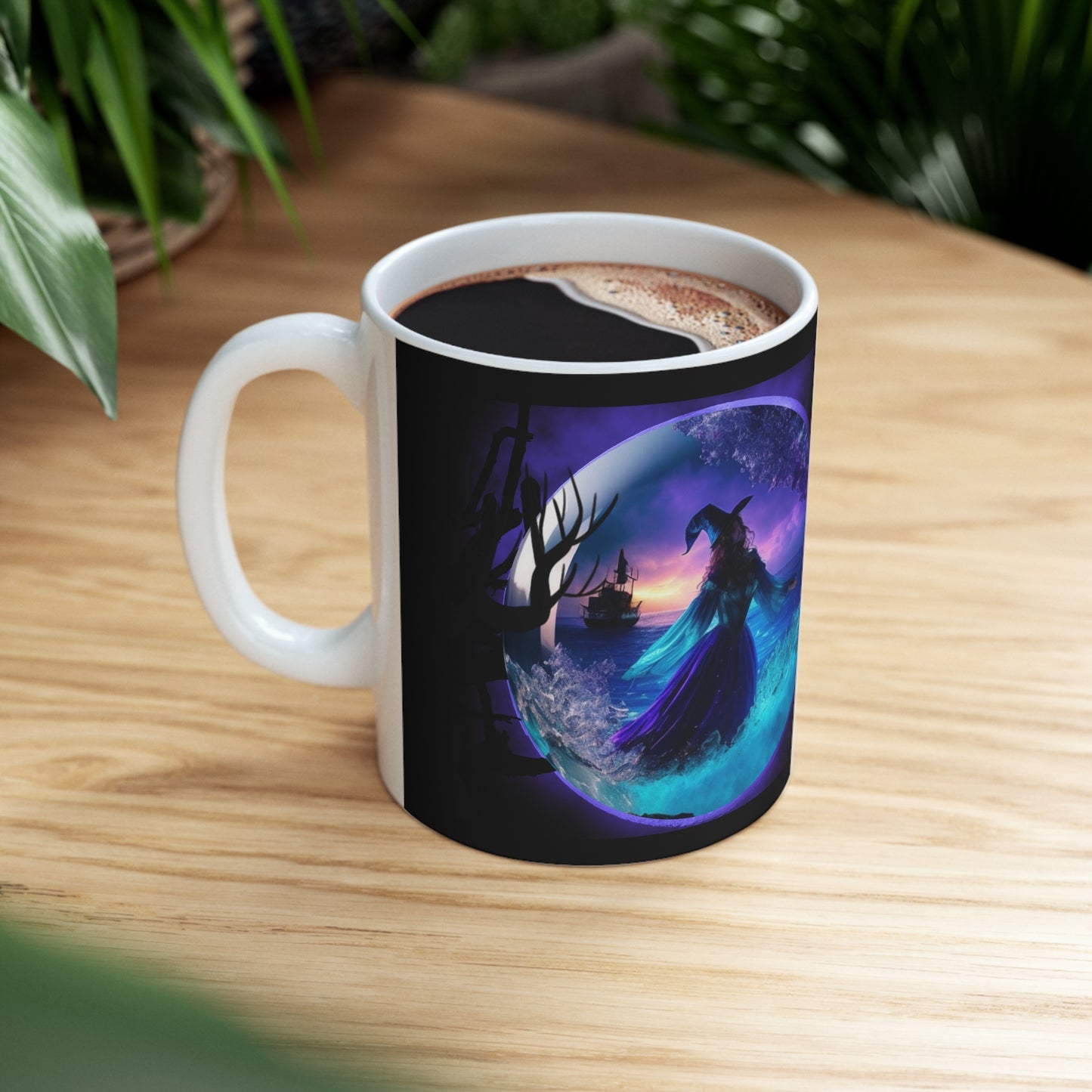Taza de Cerámica 11oz - Bruja de Halloween AI - 02