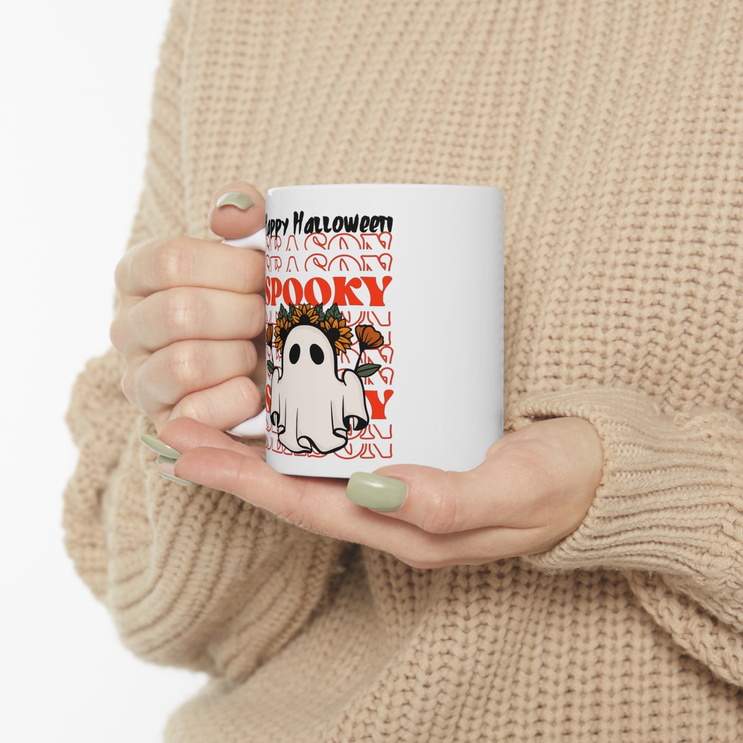 Taza de Cerámica 11oz - Halloween - Pequeño Fantasma - 11