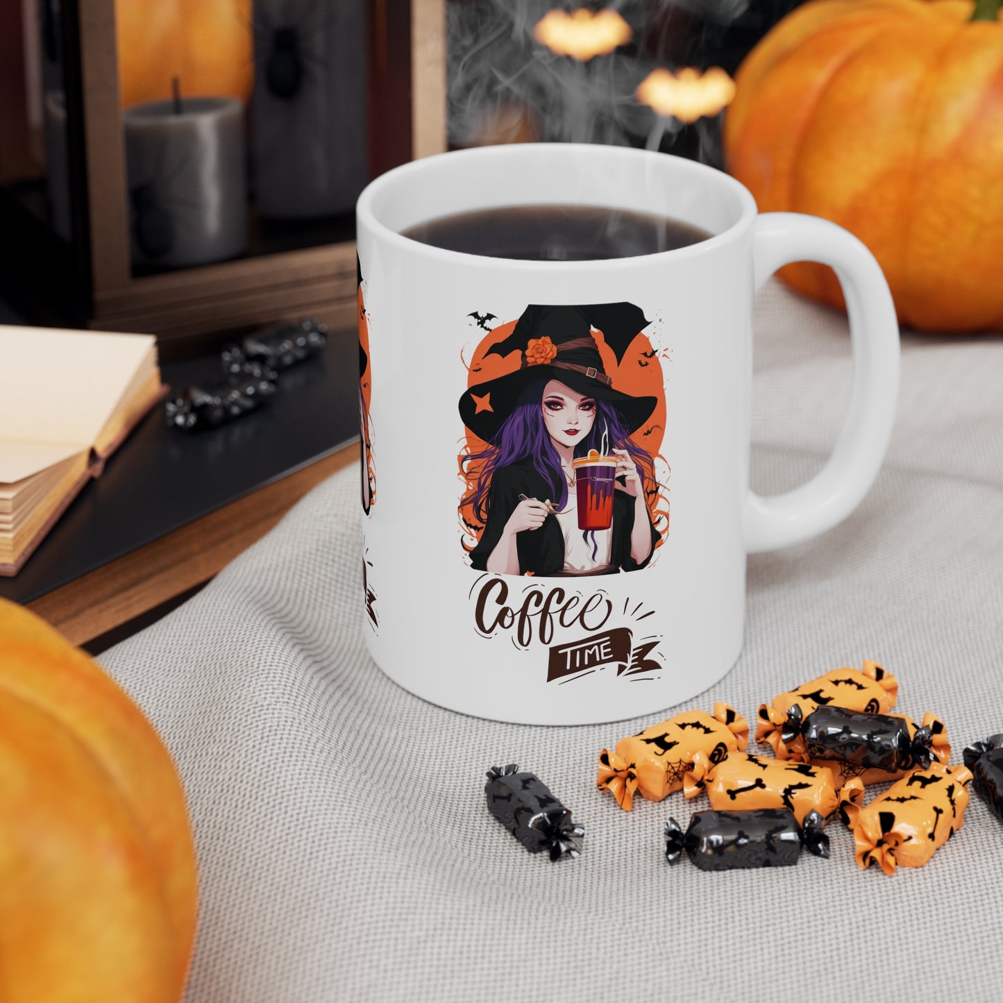 Mug en céramique 11oz - Sorcière d'Halloween - 03