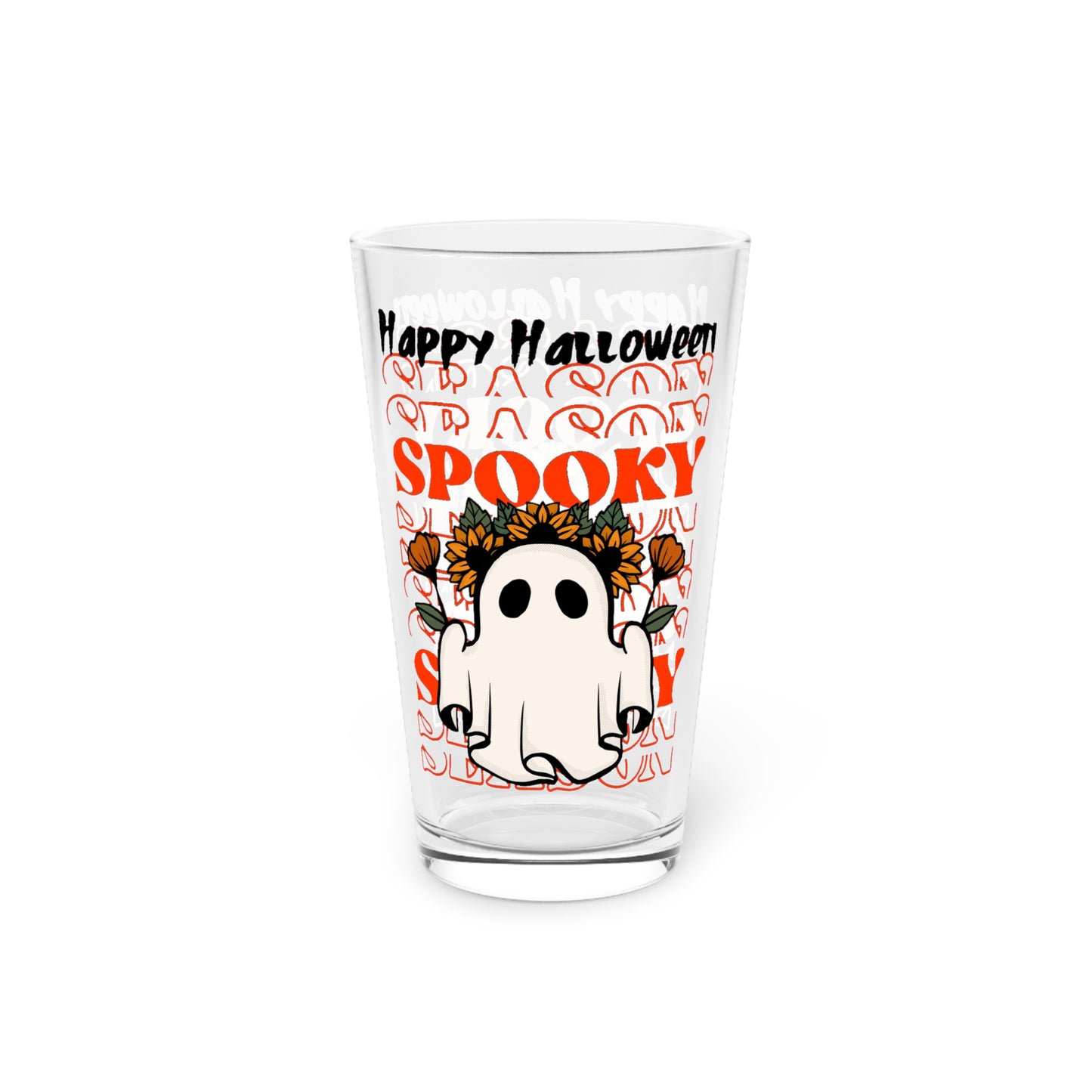 Vaso de pinta, 16 oz - Halloween - Pequeño fantasma - 11