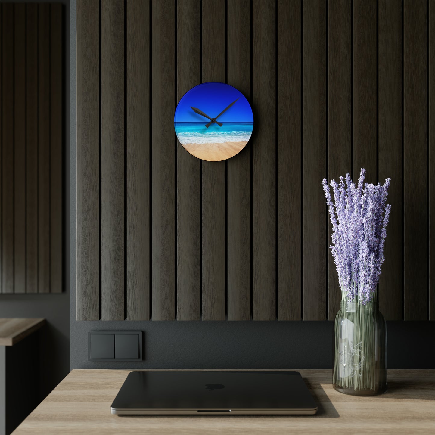 Reloj de pared acrílico - Playa