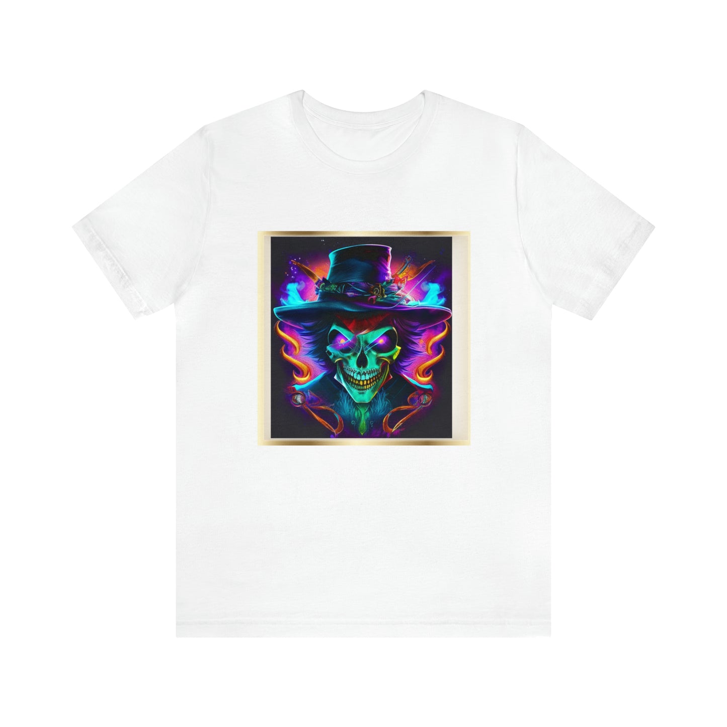 Camiseta de manga corta unisex Jersey - Calaveras de brujas de Halloween - 09