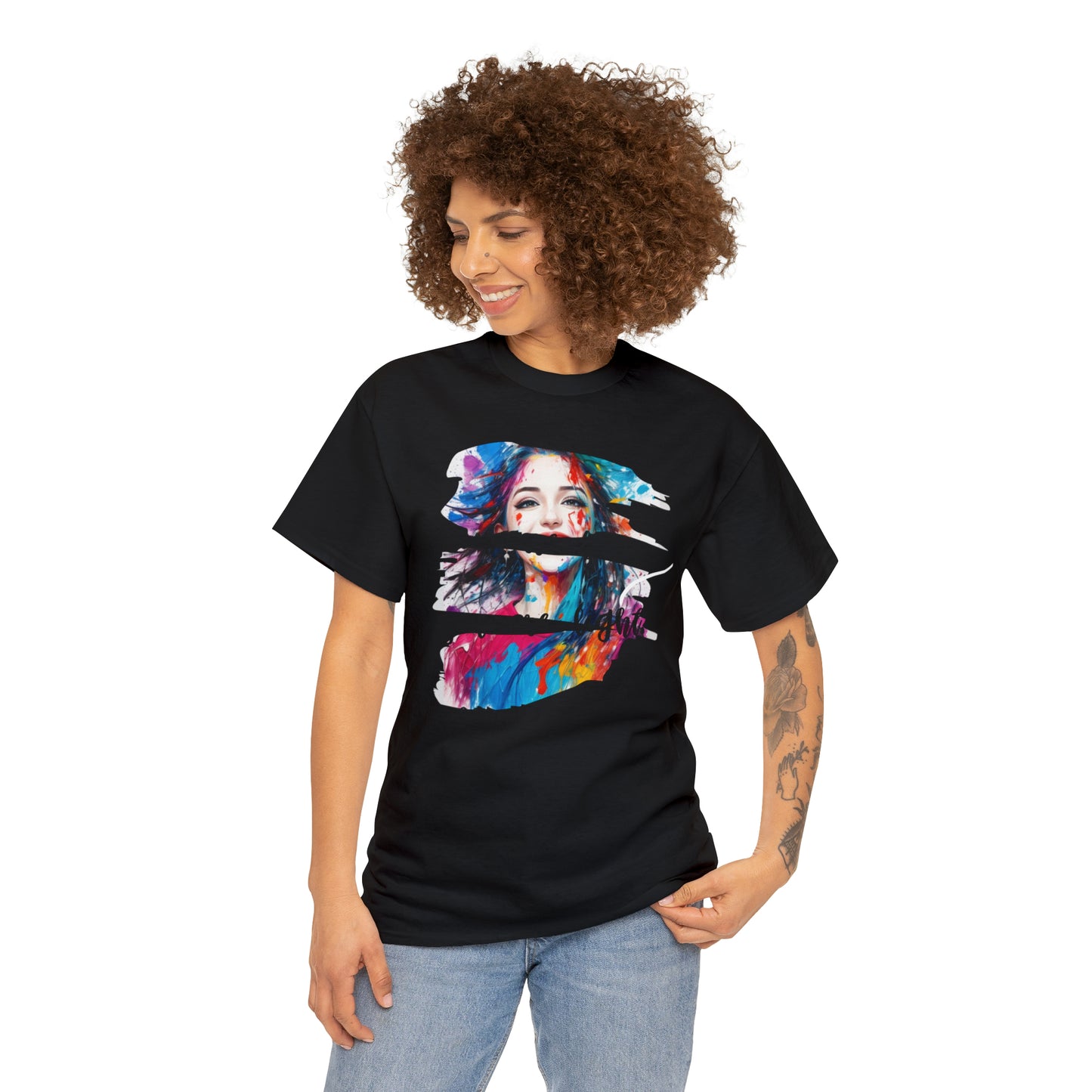 Camiseta unisex de algodón pesado - Amor y libertad - 03
